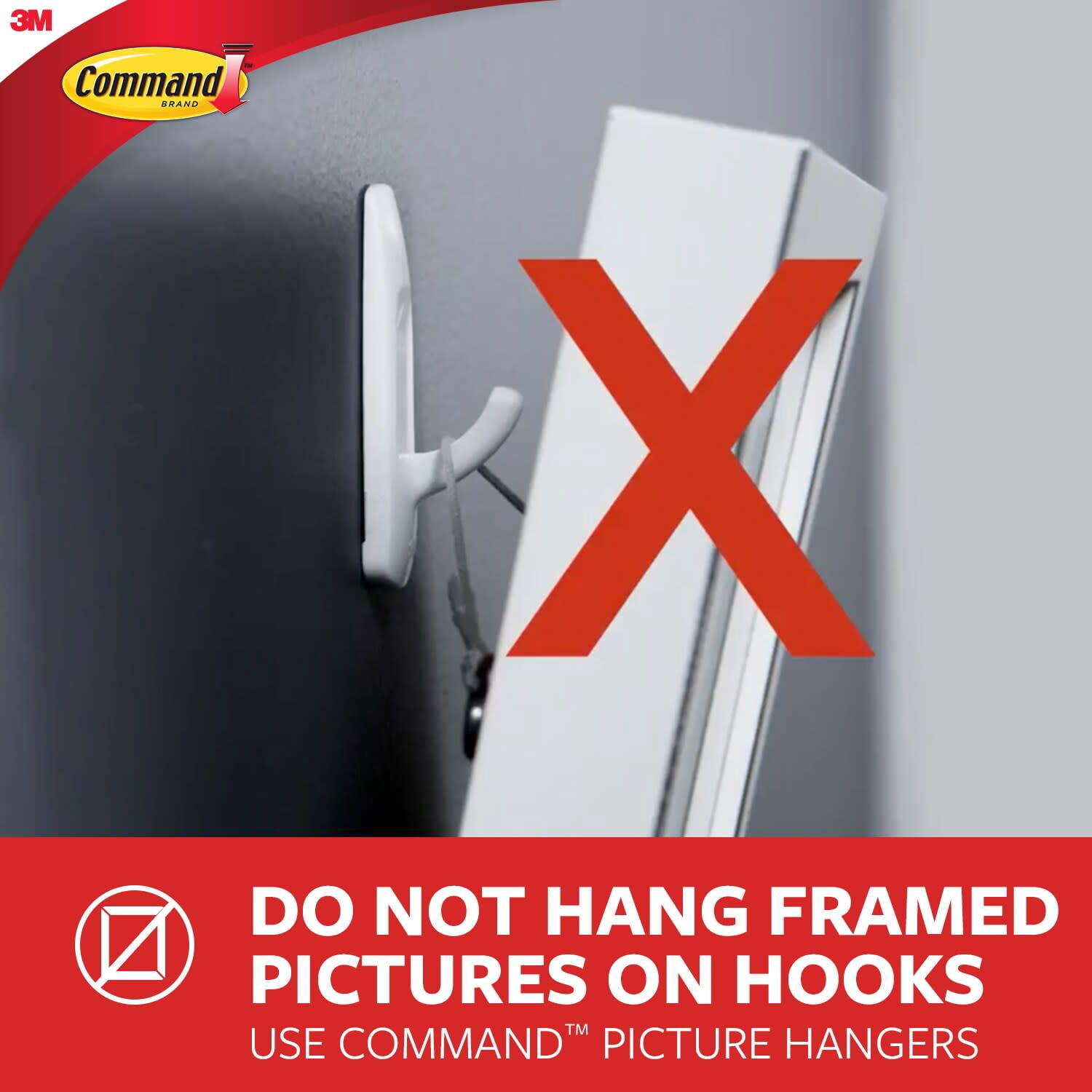 Command Medium Slate Terrace Wall Hooks (Black, 6 Pack) 5nvxz - Image 6