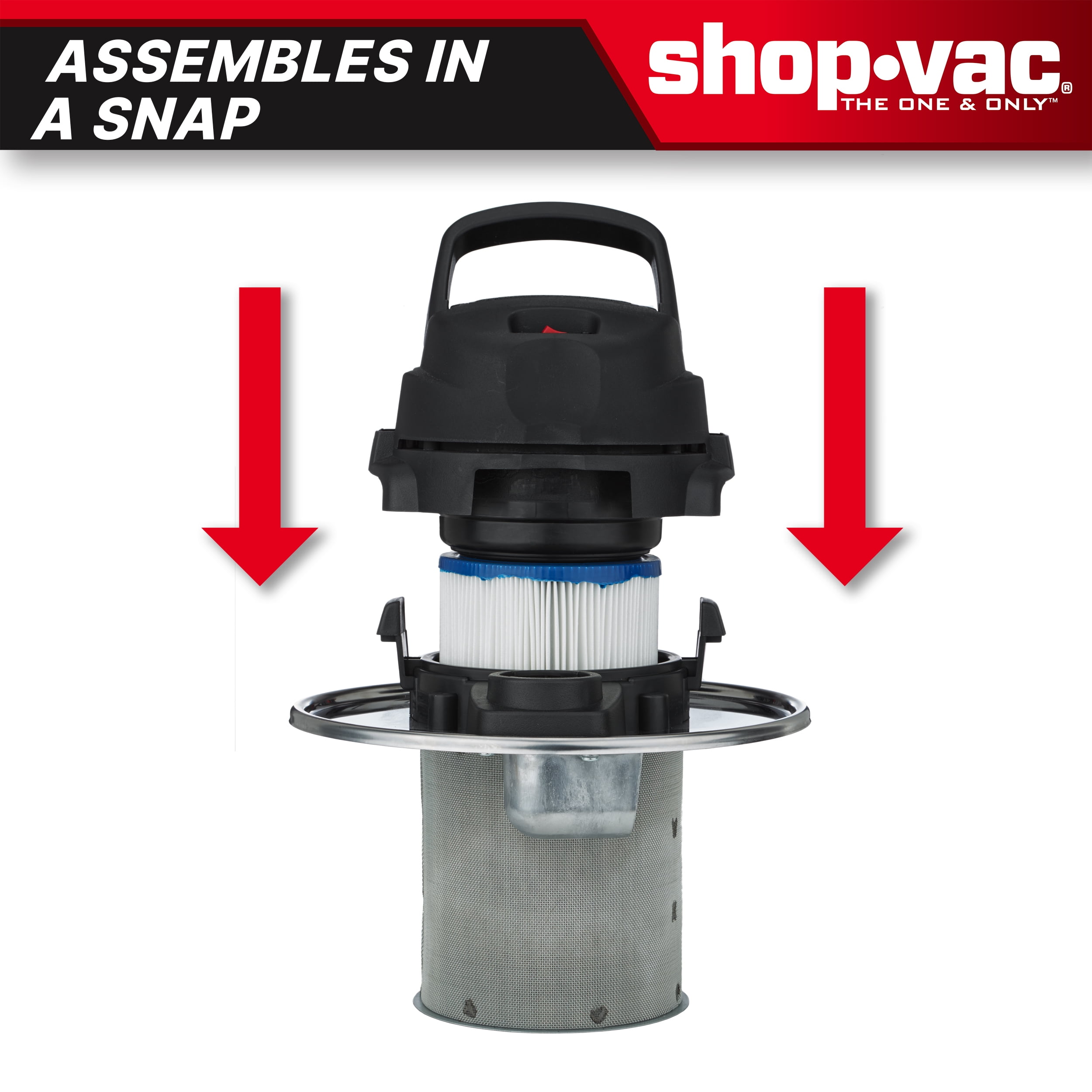 Shop-Vac 5 Gallon Stainless Steel Ash Vacuum with Dolly (Silver, 5 gal) cvyx2