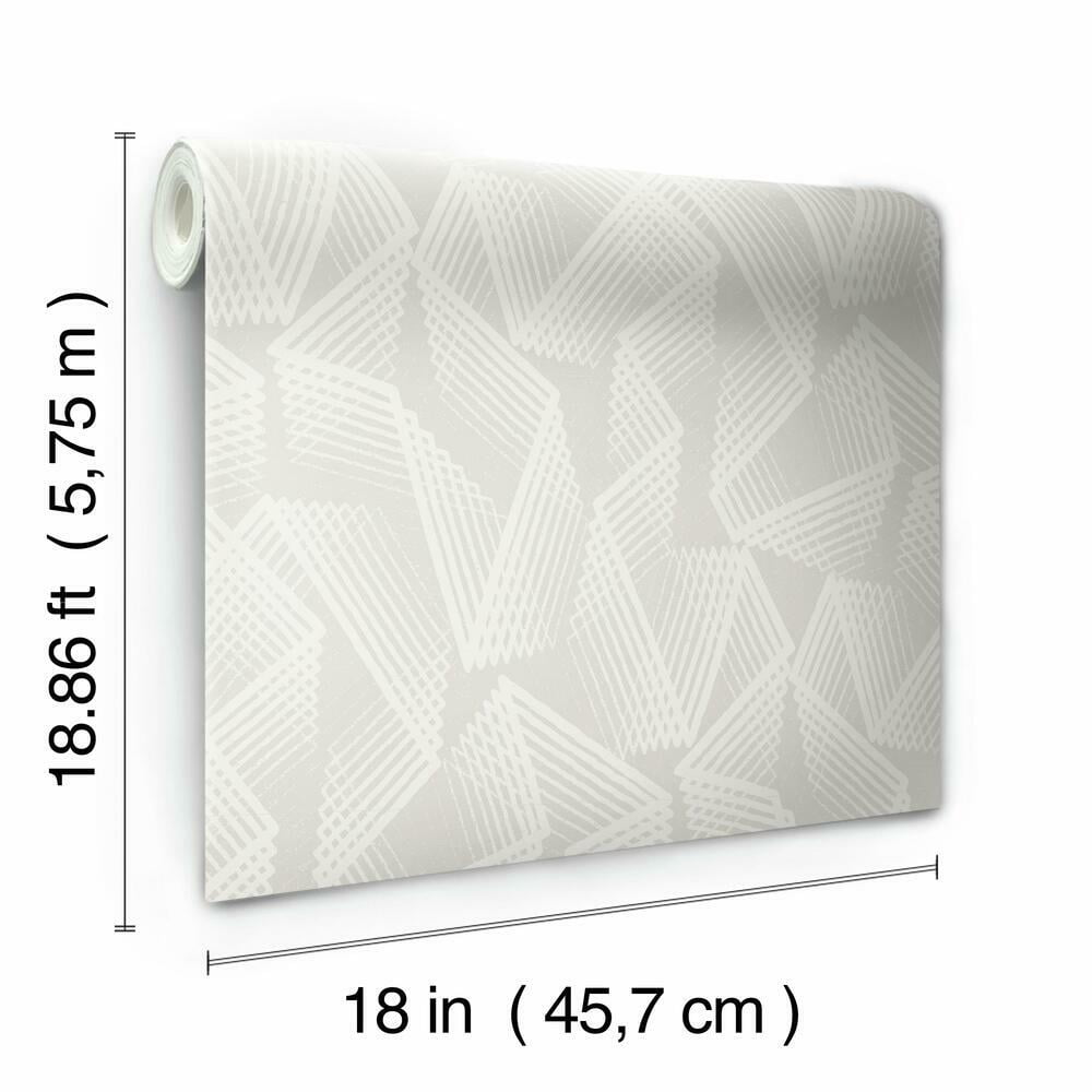 RoomMates Acceleration Peel and Stick Wallpaper (Grey, 20.5 in x 16.5 ft) m2t8m