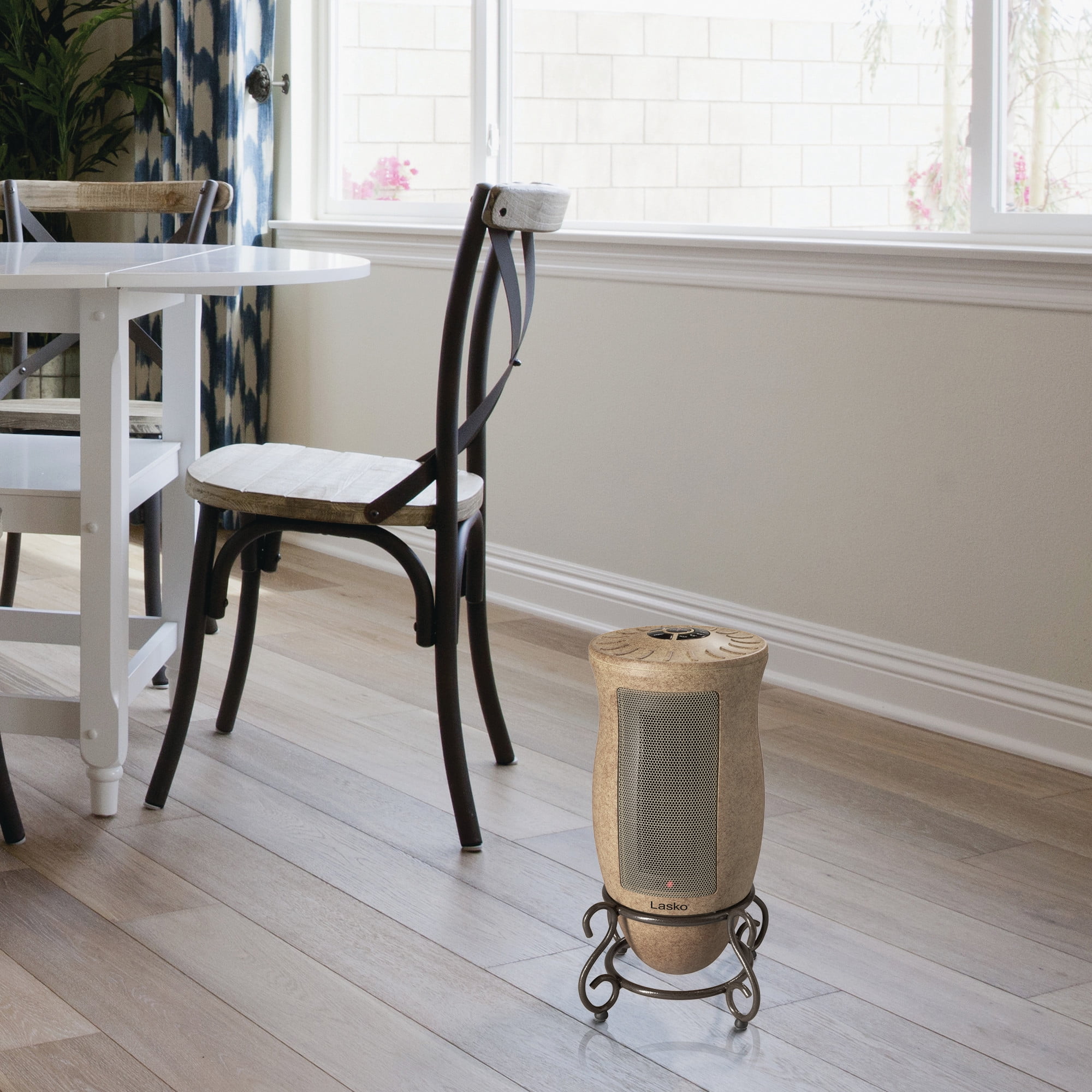 Lasko 16 in 1500W Designer Series Oscillating Ceramic Space Heater with Timer (Beige, 16 in) i9eyr