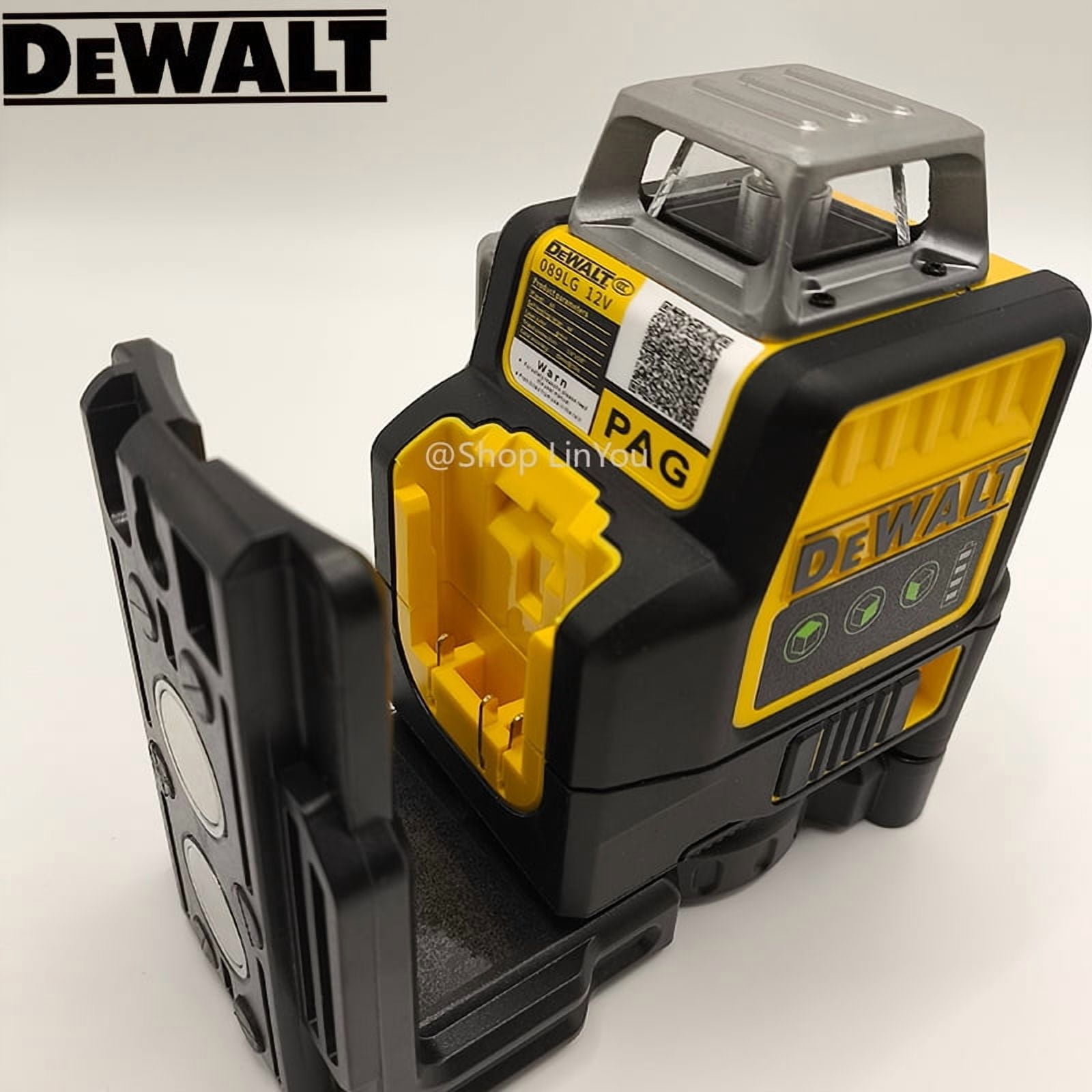Dewalt DW089LG 12-Line 3x360 Degree Self-Leveling Green Beam Laser Level (Green, 1 Unit) 69gvl