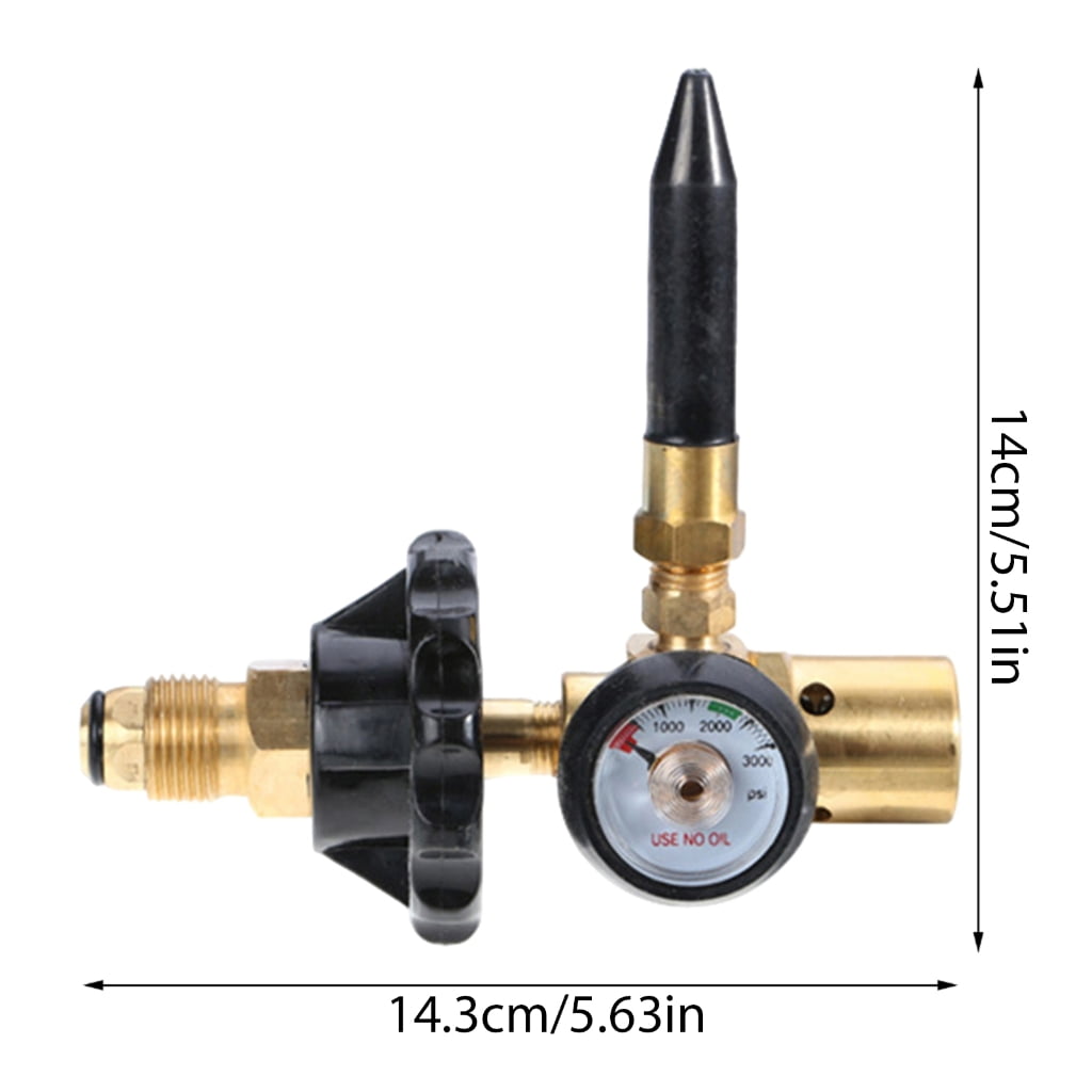 ATALRPOU Helium Balloon Inflator Regulator with Pressure Gauge (0-3000 PSI) sdzvs
