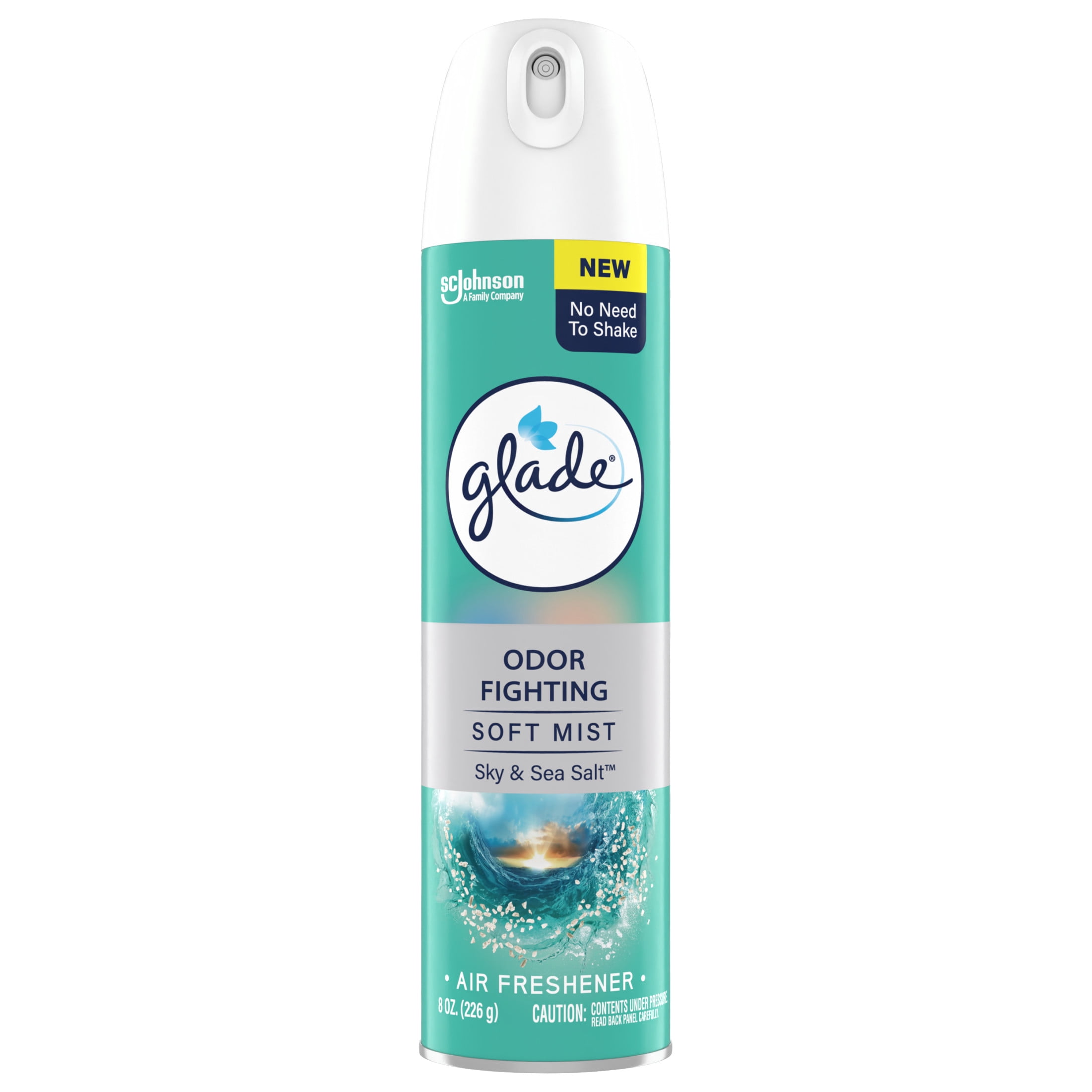 Glade Air Freshener Spray, Sky and Sea Salt Scent, Essential Oil Infused (6 Pack, 8 oz) kmto7