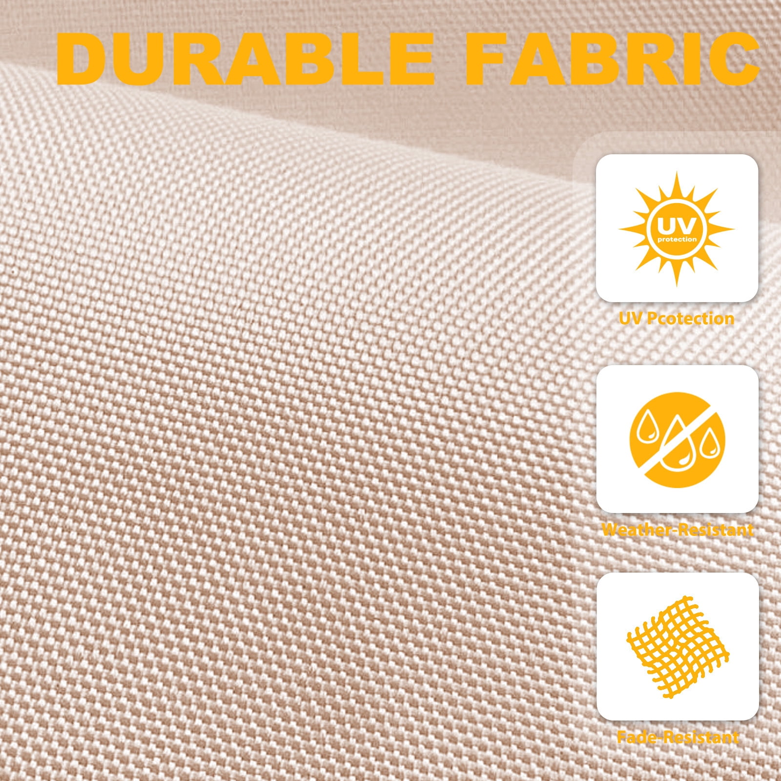FUNDAZE 10ft Patio Umbrella, Hanging Cantilever Offset Outdoor Umbrella with Adjustable Tilt (Beige, 10 ft) 2inkq