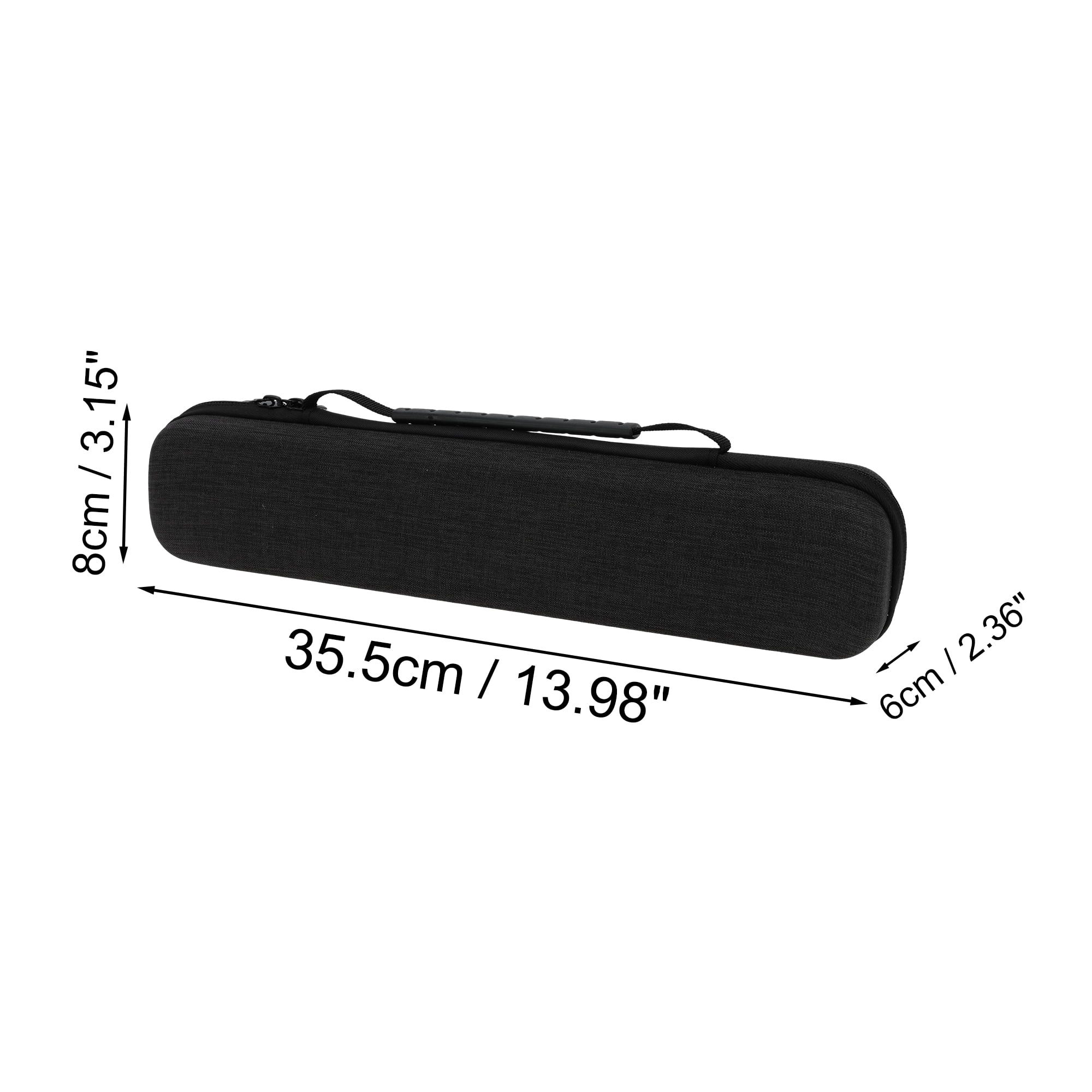 Unique Bargains Hard Shell Curling Iron Travel Case Protective Hair Tool Organizer (Black, 13.98 in x 3.15 in x 2.36 in) si6hv