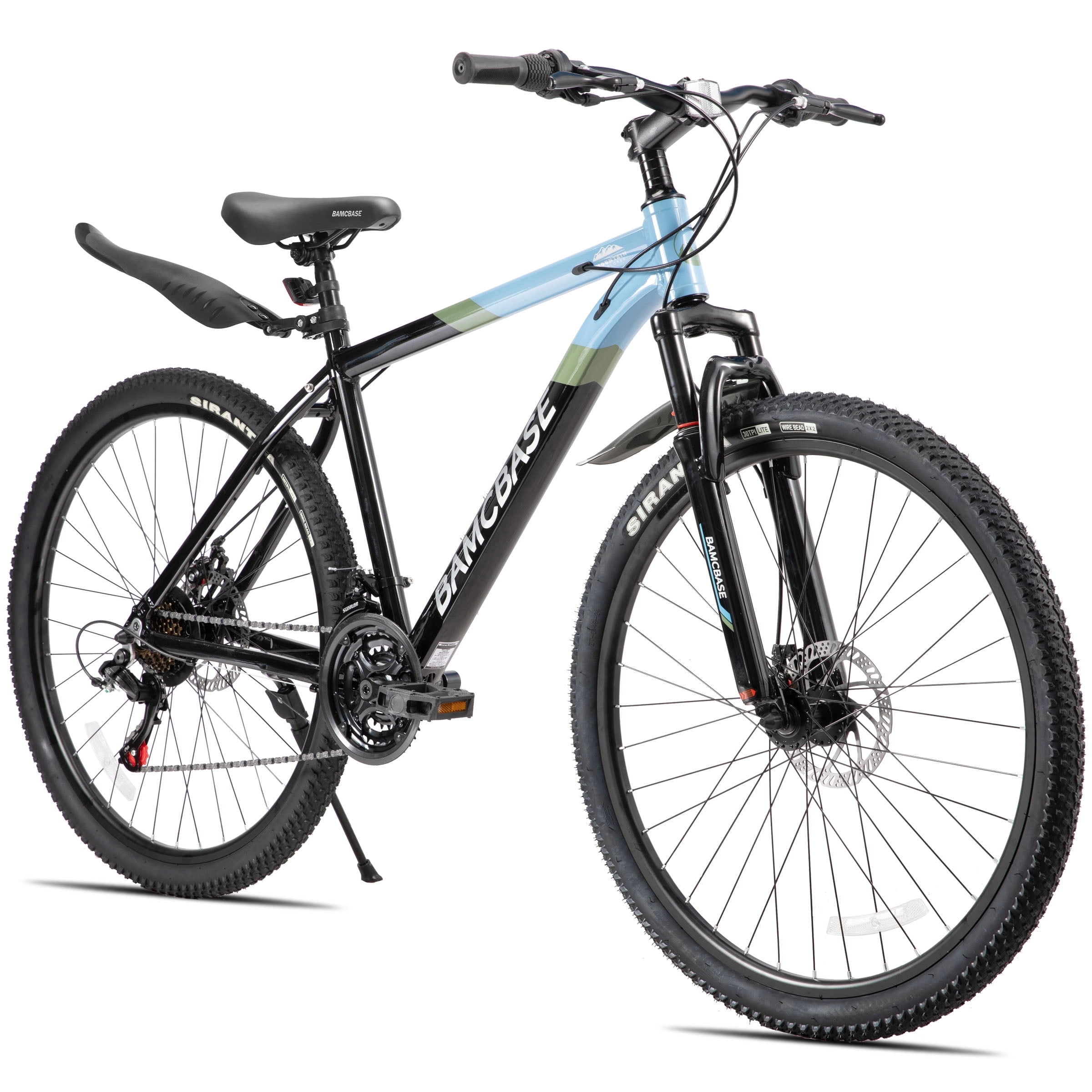 HILAND Mountain Bike, 21-Speed Aluminum Frame Hardtail MTB with Disc Brakes (Blue, 27.5 in) sakzs