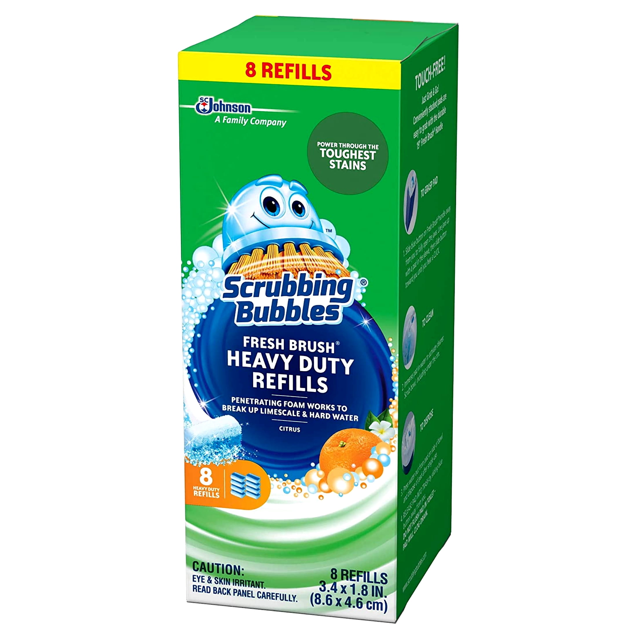 Scrubbing Bubbles Heavy Duty Fresh Brush Toilet Cleaning Refills (16 Count) m6xor