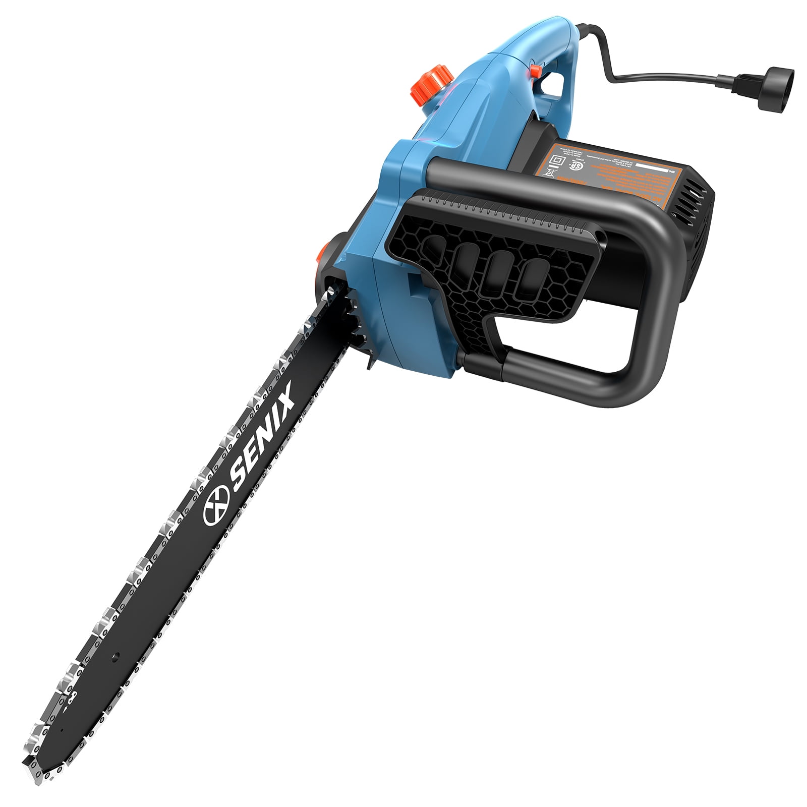 Senix 15 Amp Electric Corded Chainsaw with 18 in Oregon Bar and Chain (18 in) ocd0e