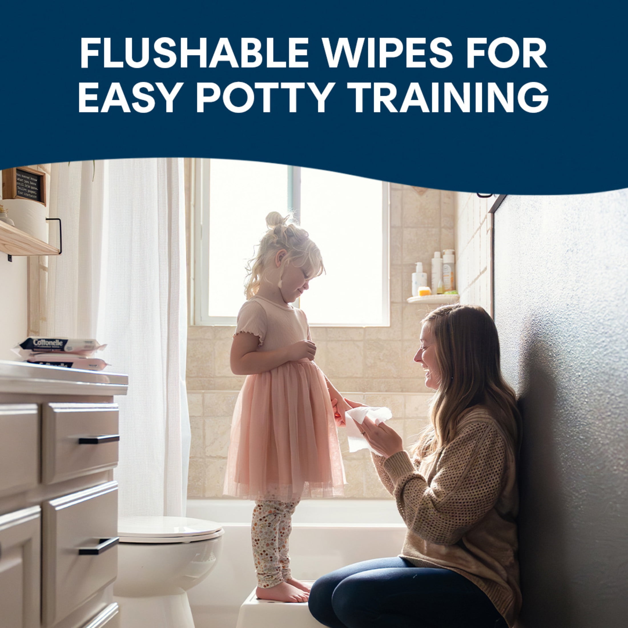 Cottonelle Fragrance Free Flushable Wet Wipes, Gentle Cleansing Personal Care (White, 84 Count) fr0oo