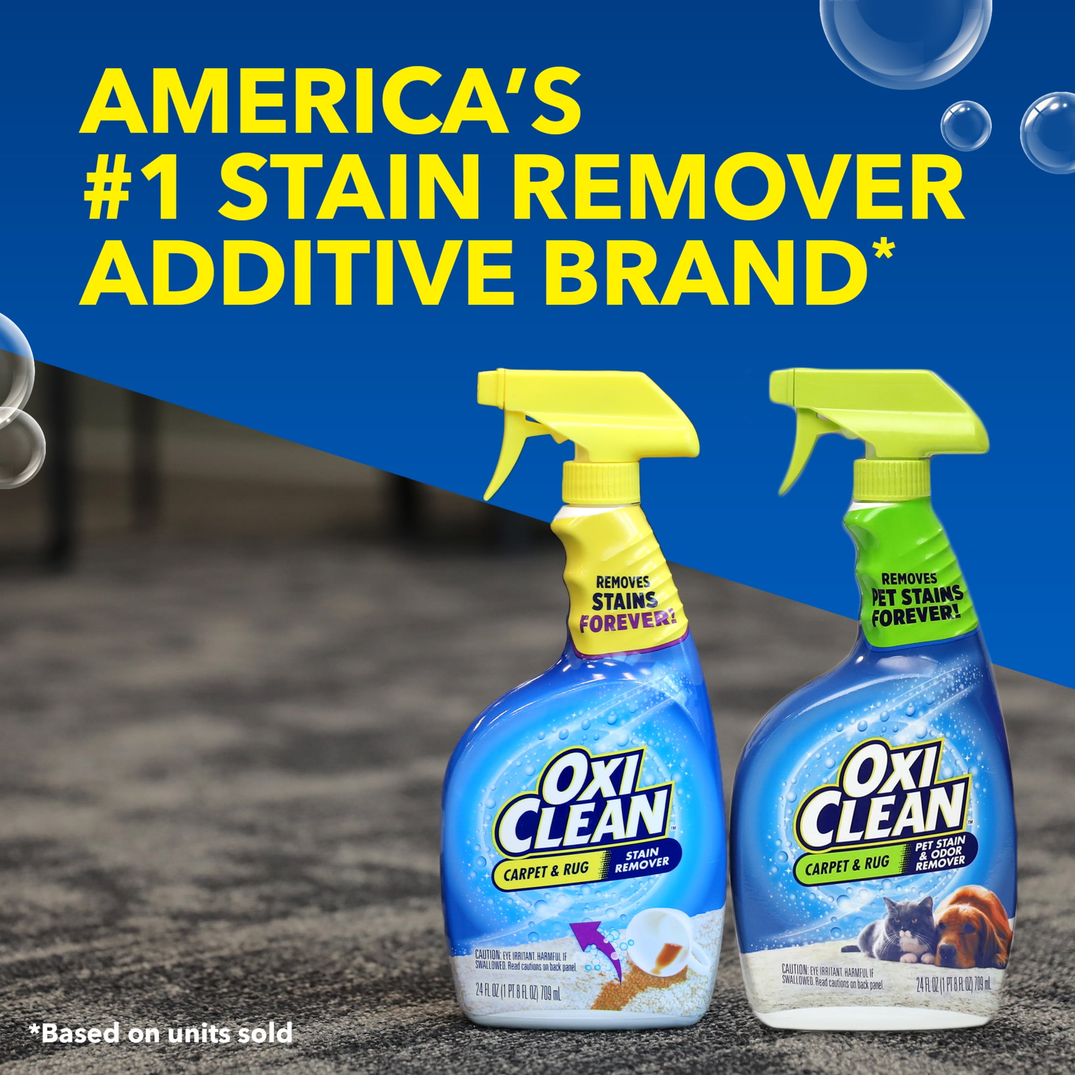 OxiClean Carpet and Rug Pet Stain and Odor Remover, Professional Strength Cleaning Solution (24 fl oz) ys7lf