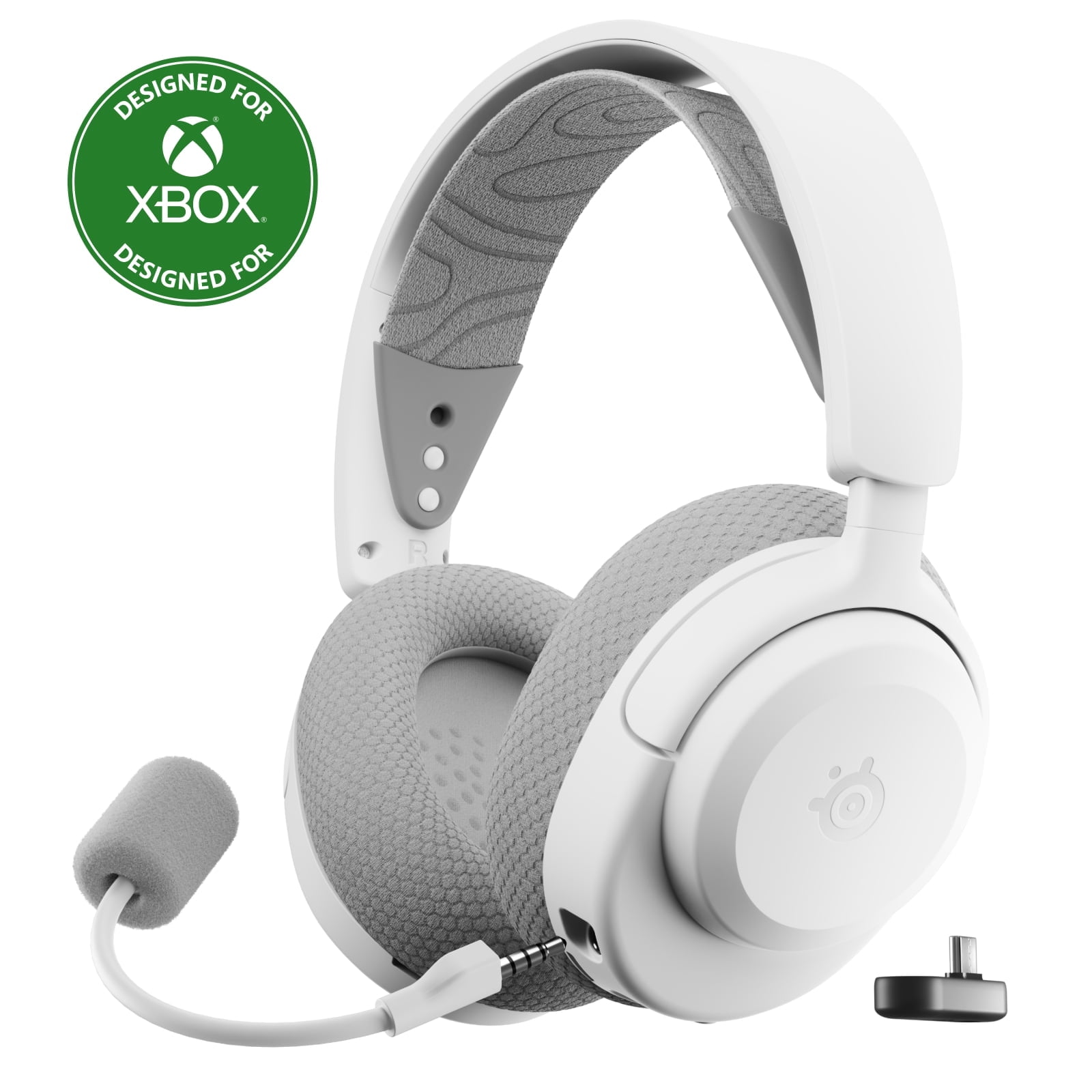 SteelSeries Arctis Nova 3X Wireless Multi-Platform Gaming Headset (White, 0.57 lb) zeiez