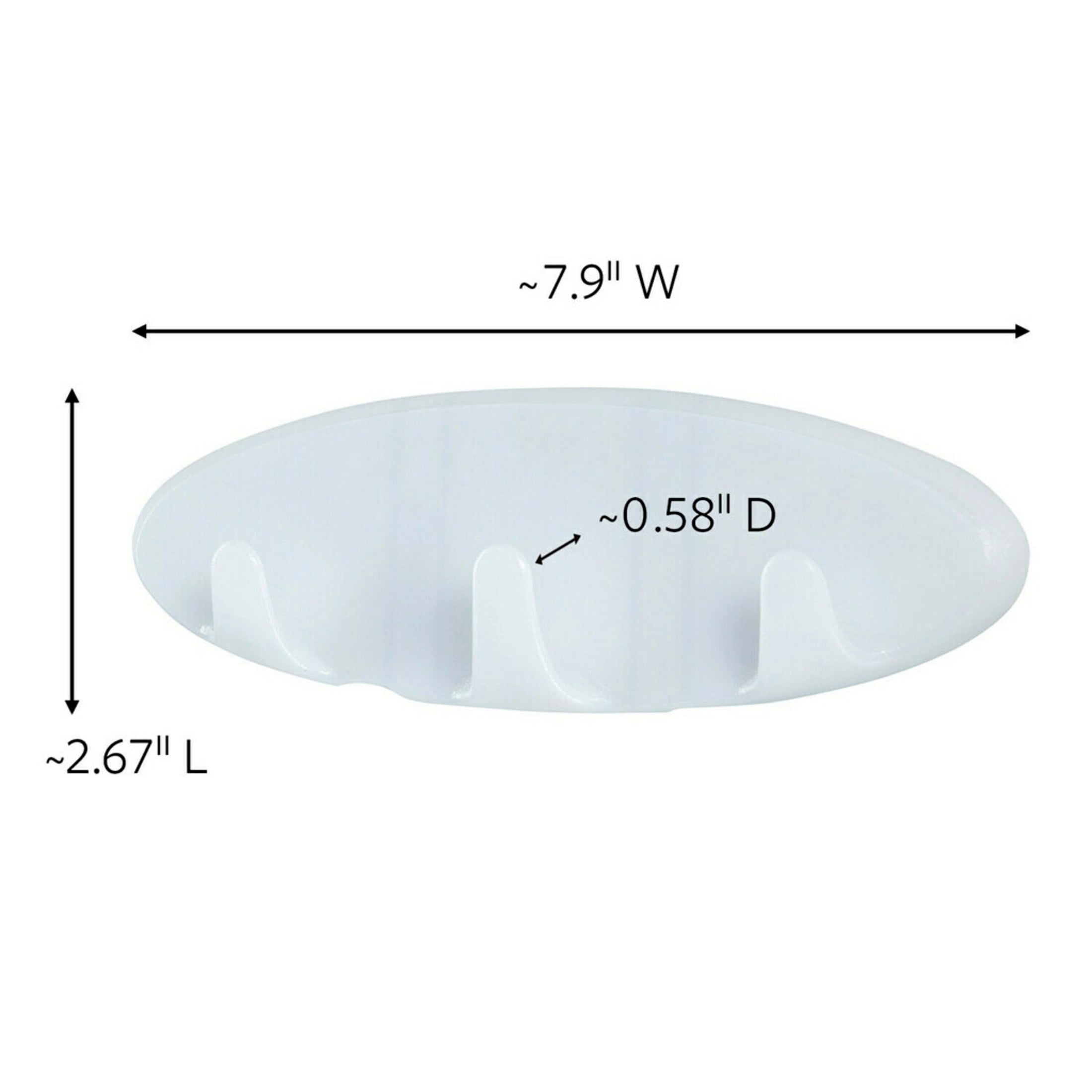 Command Bath Multi-Hook, Damage-Free Water Resistant Bathroom Organizer (White, 1 Hook) 88fsh