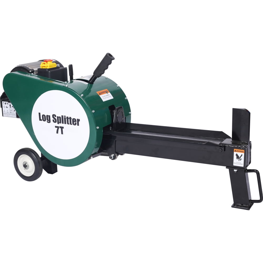 Hmluxury Electric Log Splitter, 7 Ton Horizontal Wood Splitter with 2HP Motor (Double Flywheel, 16A) ul5y1