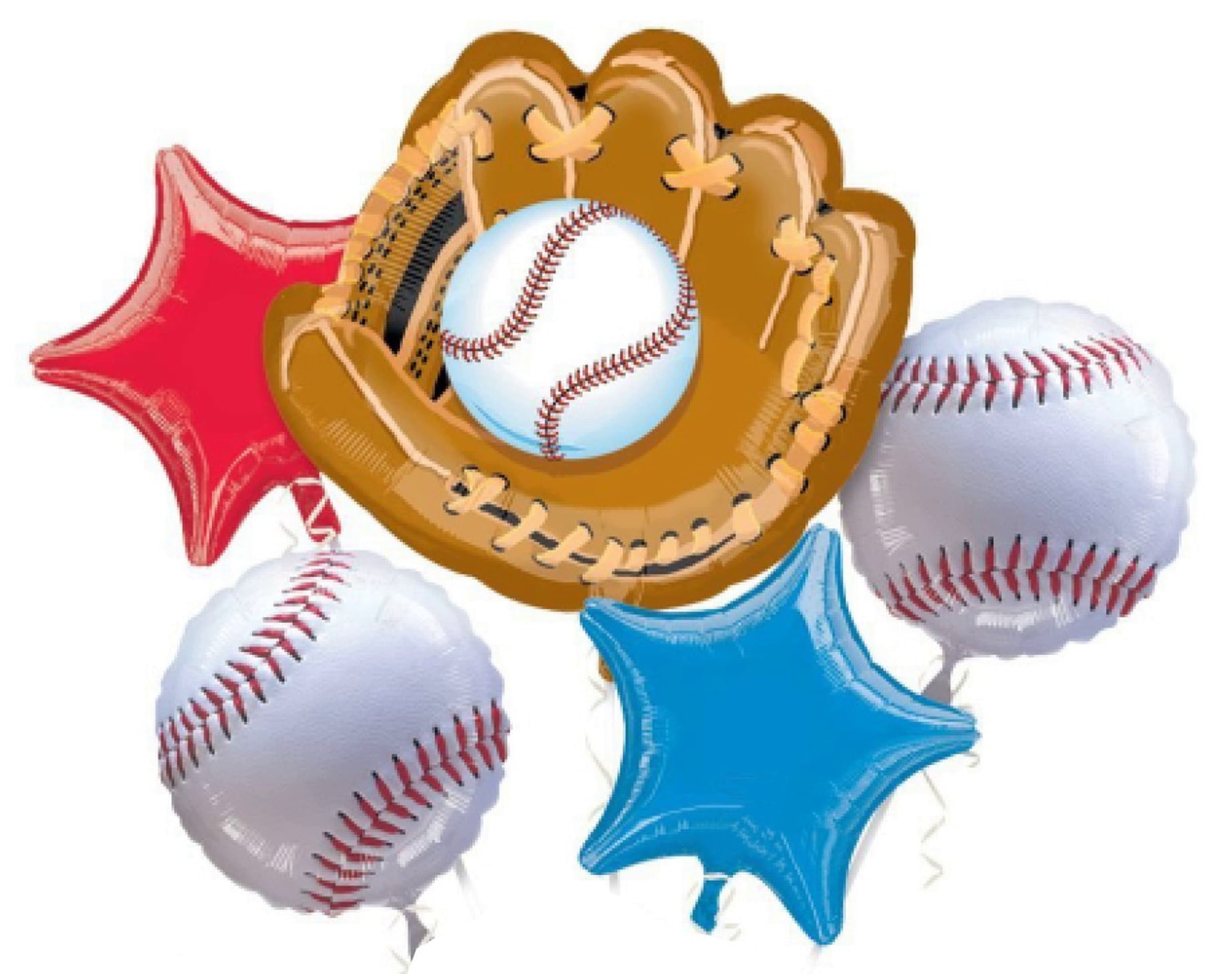 Anagram Baseball Balloon Bouquet Party Decoration Set (5 Piece) yqqox