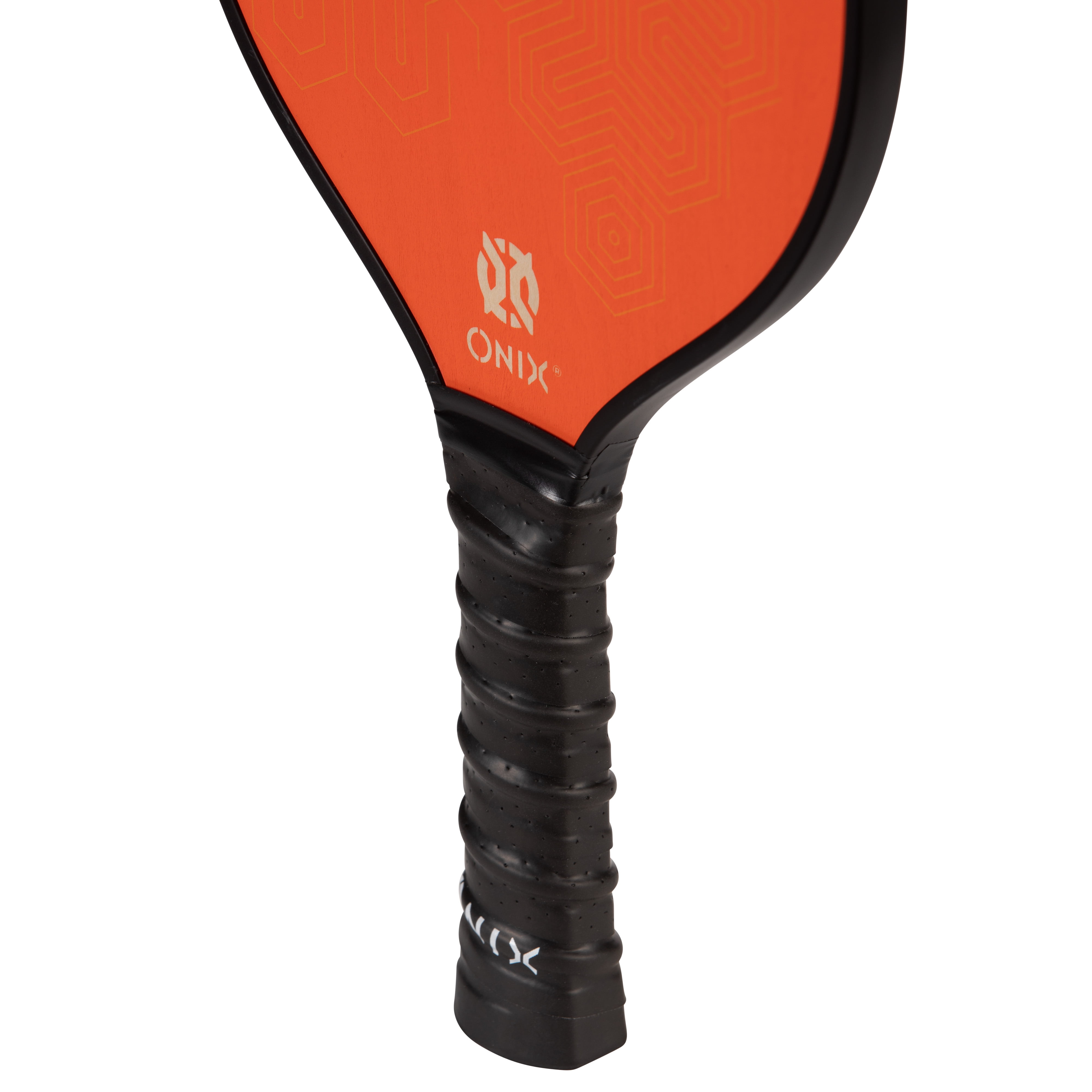 Onix V2 Wood Pickleball Paddle, Durable Baltic Birch Construction, Padded Grip for Comfort and Control (Orange, 8 oz) xfw2f