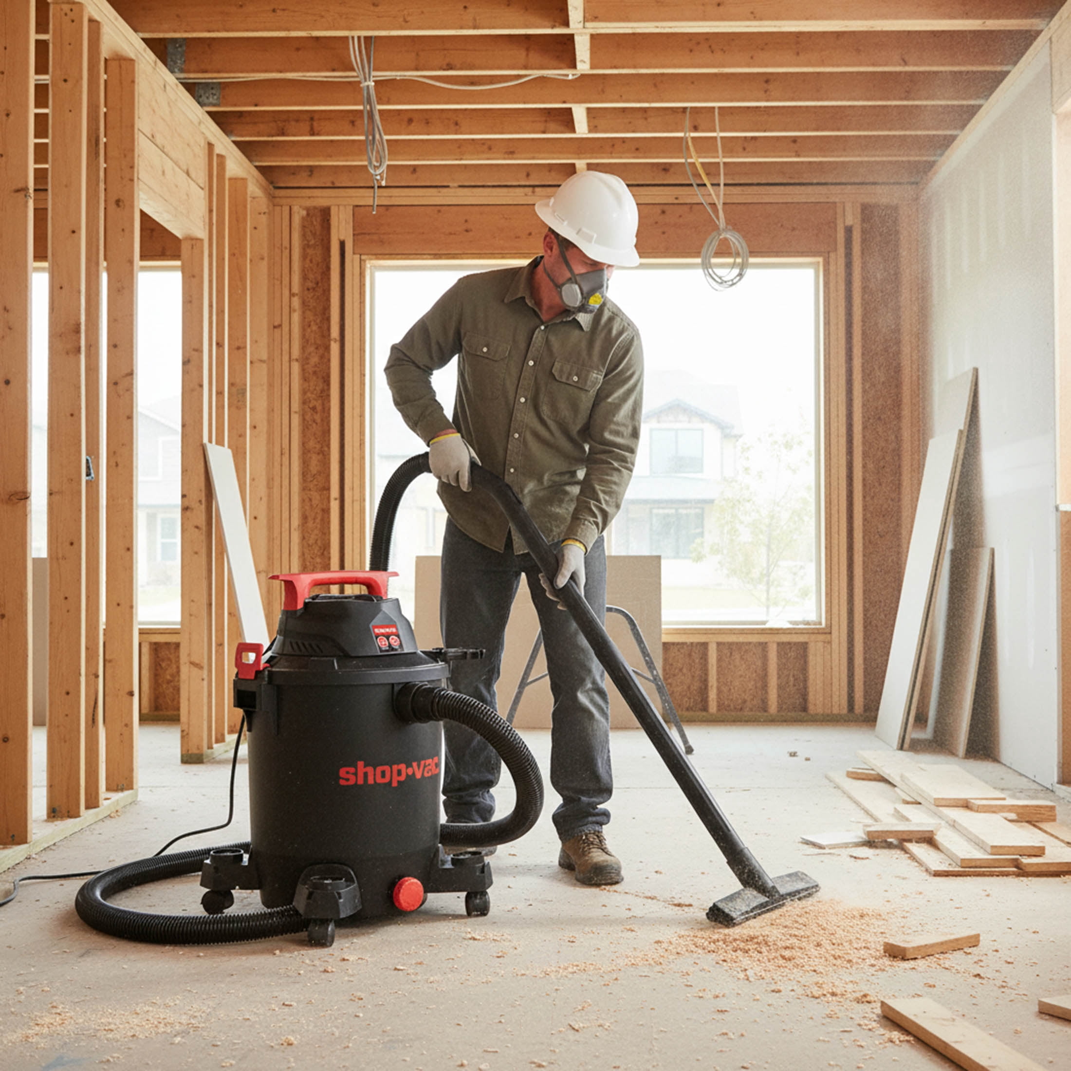 Shop-Vac Wet Dry Vacuum Cleaner with 10 Gallon Capacity and 6.0 Peak HP Motor (Black, 10 Gallon) hr5rp