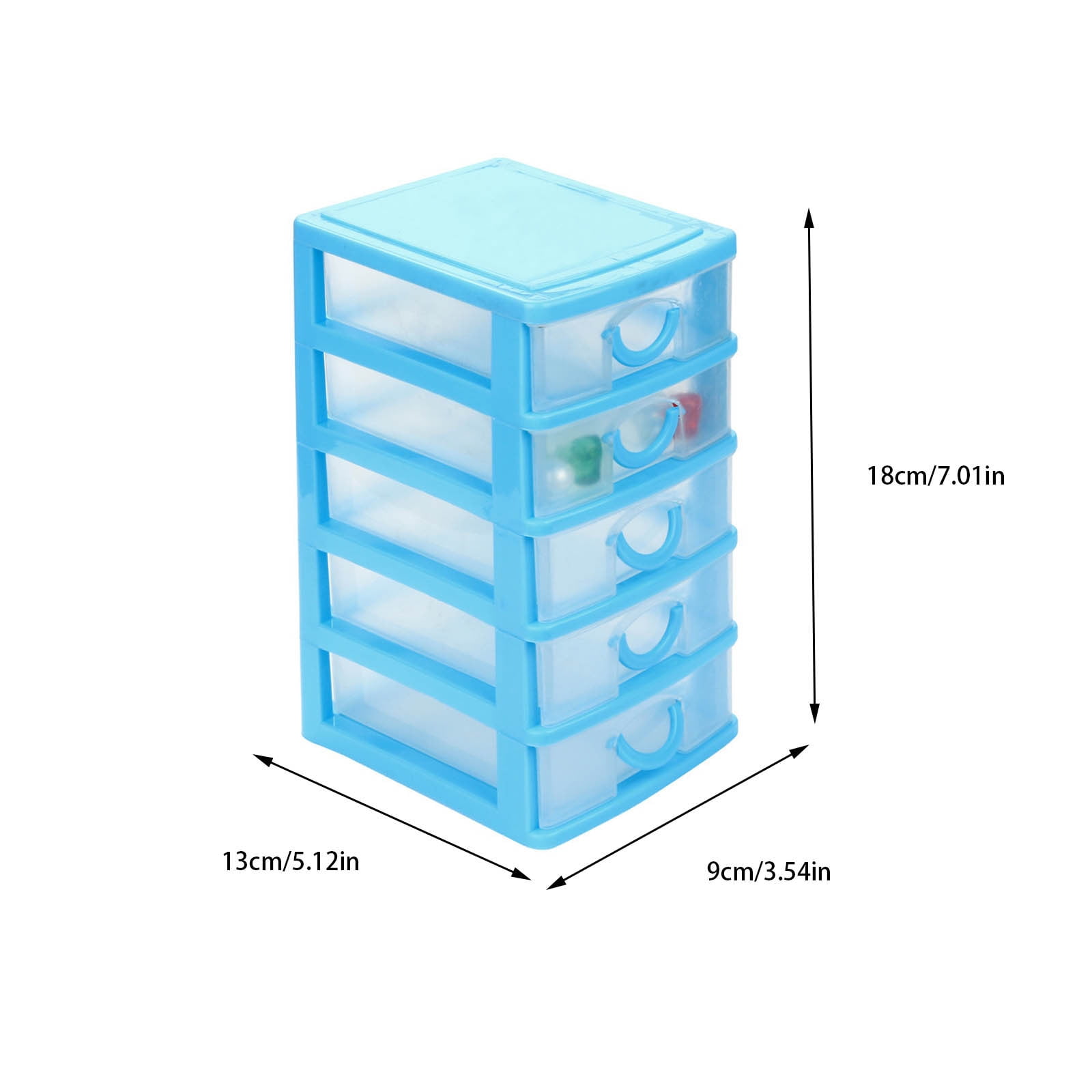 Camtoa Stackable Storage Drawers, Desktop Organizer for Arts, Crafts, Jewelry, and Small Tools (Clear, Small) litnt