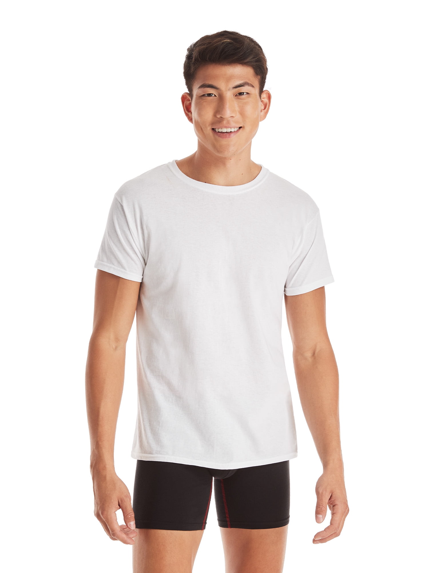 Hanes Men's Crewneck Undershirt Multipack (White, L, 10 Pack) xsqpd
