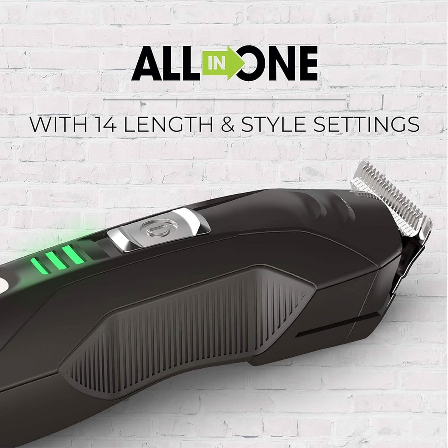 Remington All-in-One Lithium Powered Grooming Kit, Beard and Hair Trimmer Set (Black, 8-Piece) c7igk