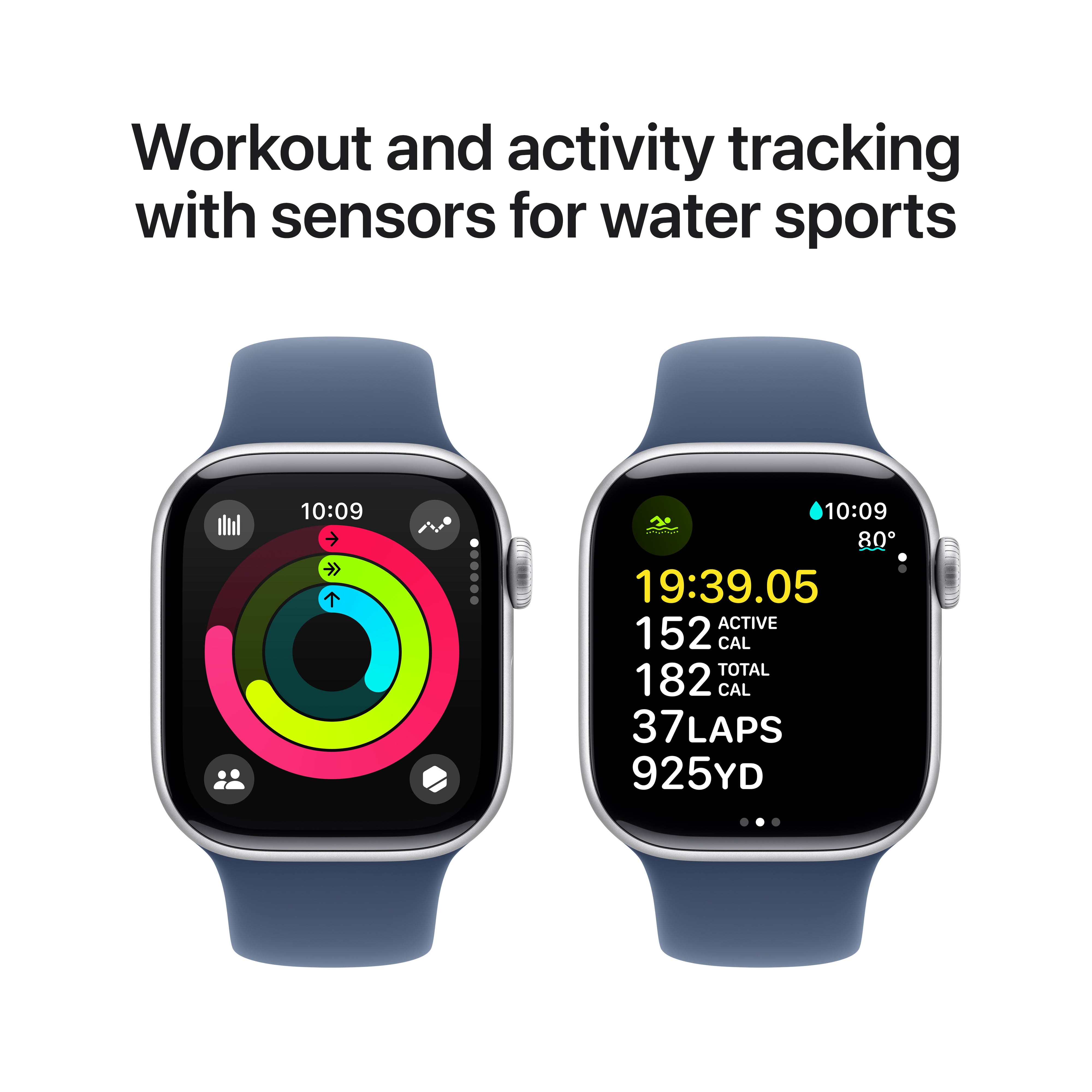 Apple Watch Series 10 Aluminum Smartwatch (Silver, 46mm) 9nww0