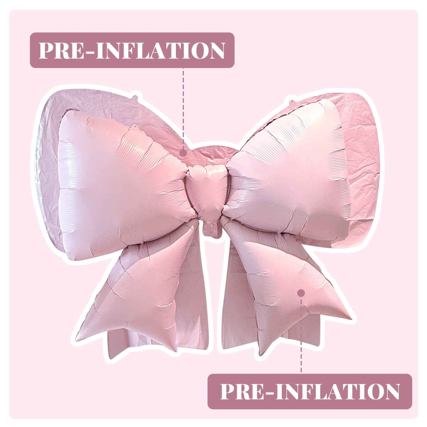 Style-Carry Giant Bow Balloons Party Decorations (Pink, 5 Pack, 29 in) 3fn0g
