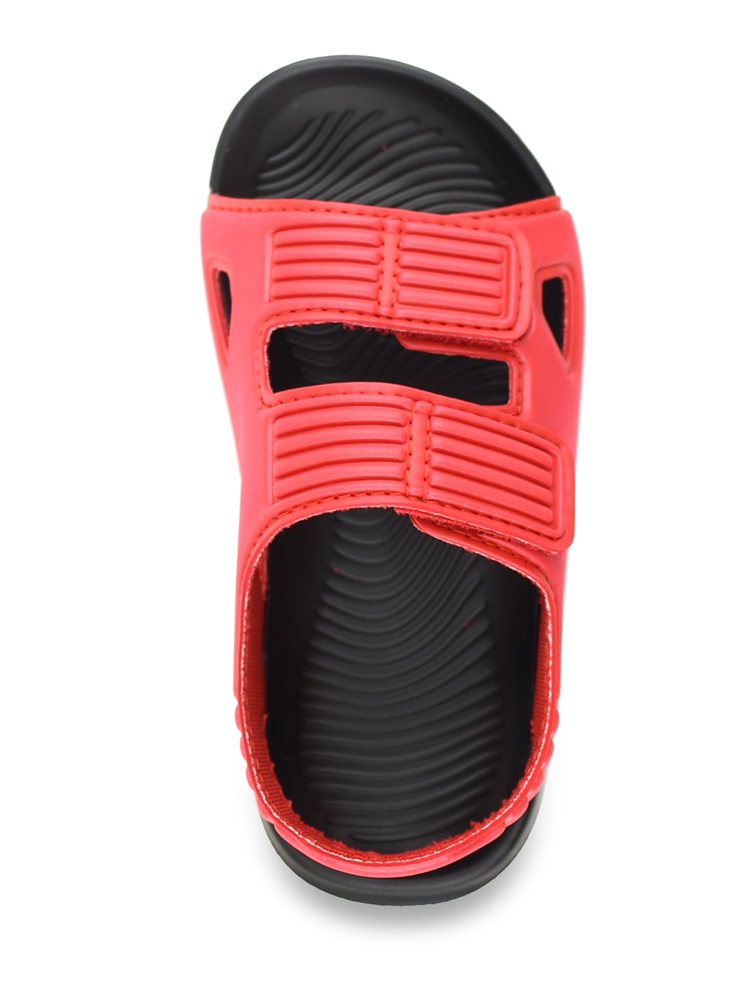 Wonder Nation Toddler Boy Two Strap Beach Slides (Red, 8 Toddler) dlxr8