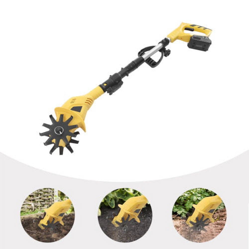 PAKKI 20V Cordless Electric Garden Tiller Cultivator (Black, 5.1 lb) ag50w