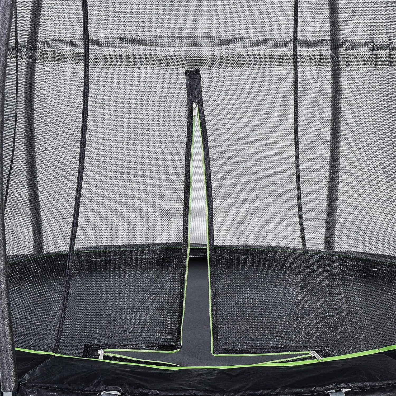 JumpKing 7ft Round Trampoline with Safety Enclosure and Access Ramp (7 ft) 5qx16