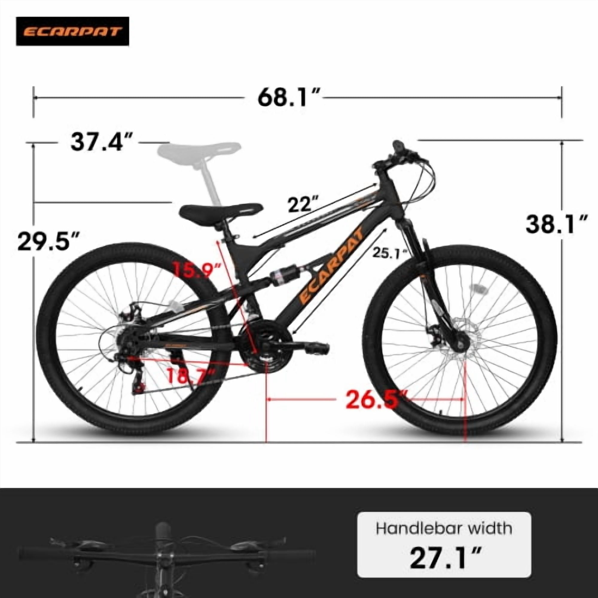 RAISTYW 26 in Mountain Bike for Women, Hardtail Steel Frame Bicycle with 21-Speed Drivetrain and Dual Disc Brakes (Blue, 26 in) pxl7y