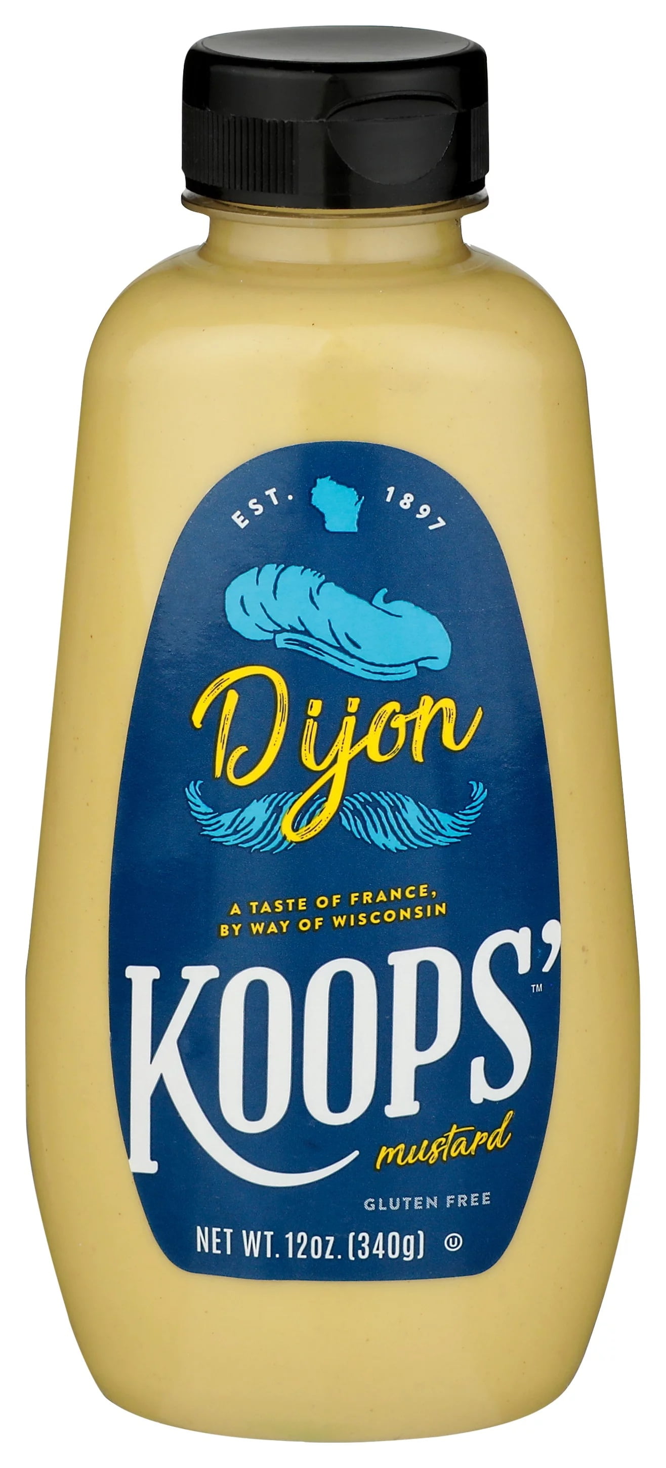 Koops' Dijon Mustard, Premium Tangy Spread for Sandwiches and Burgers (12 oz) sunmu