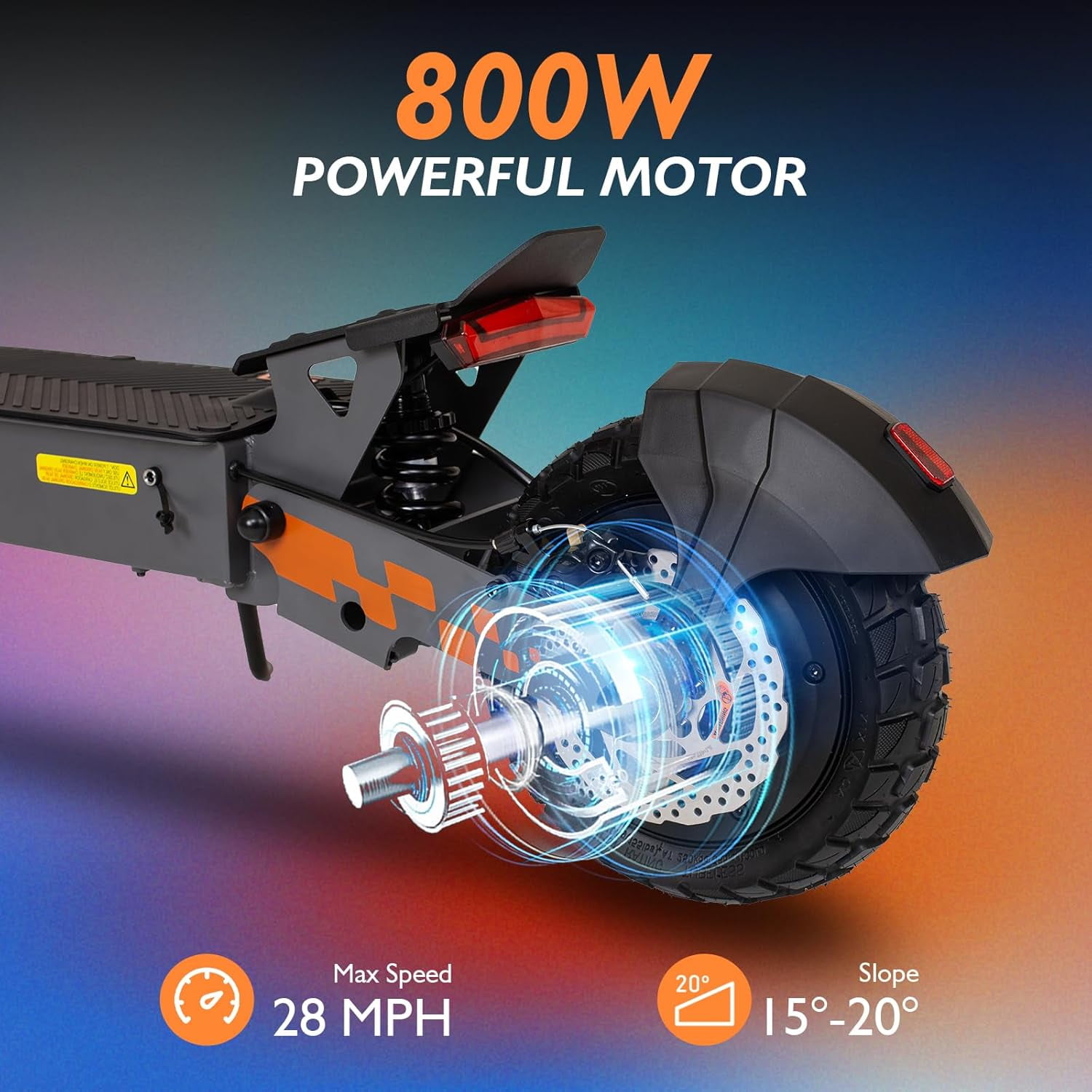 KUKIRIN G2 Electric Scooter for Adults, 800W Motor, 34-Mile Range, Foldable Commuting Scooter (Black, 10 in Tires) hg4om