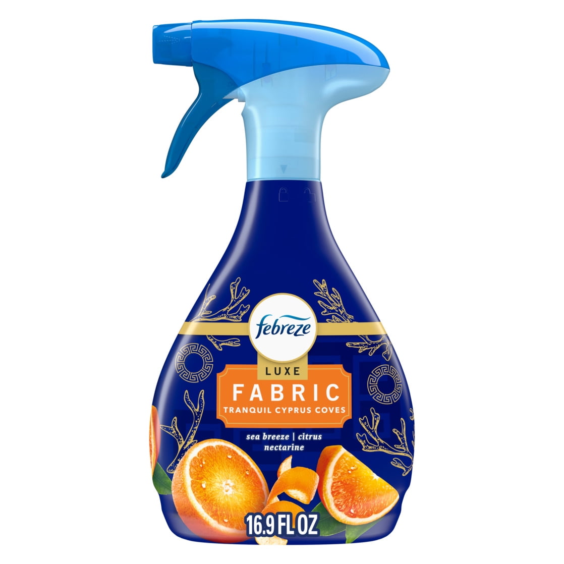 Febreze Auto Fabric Refresher Spray, Odor Eliminator for Car Upholstery, Cyprus Coves (23.6 oz) sz23m