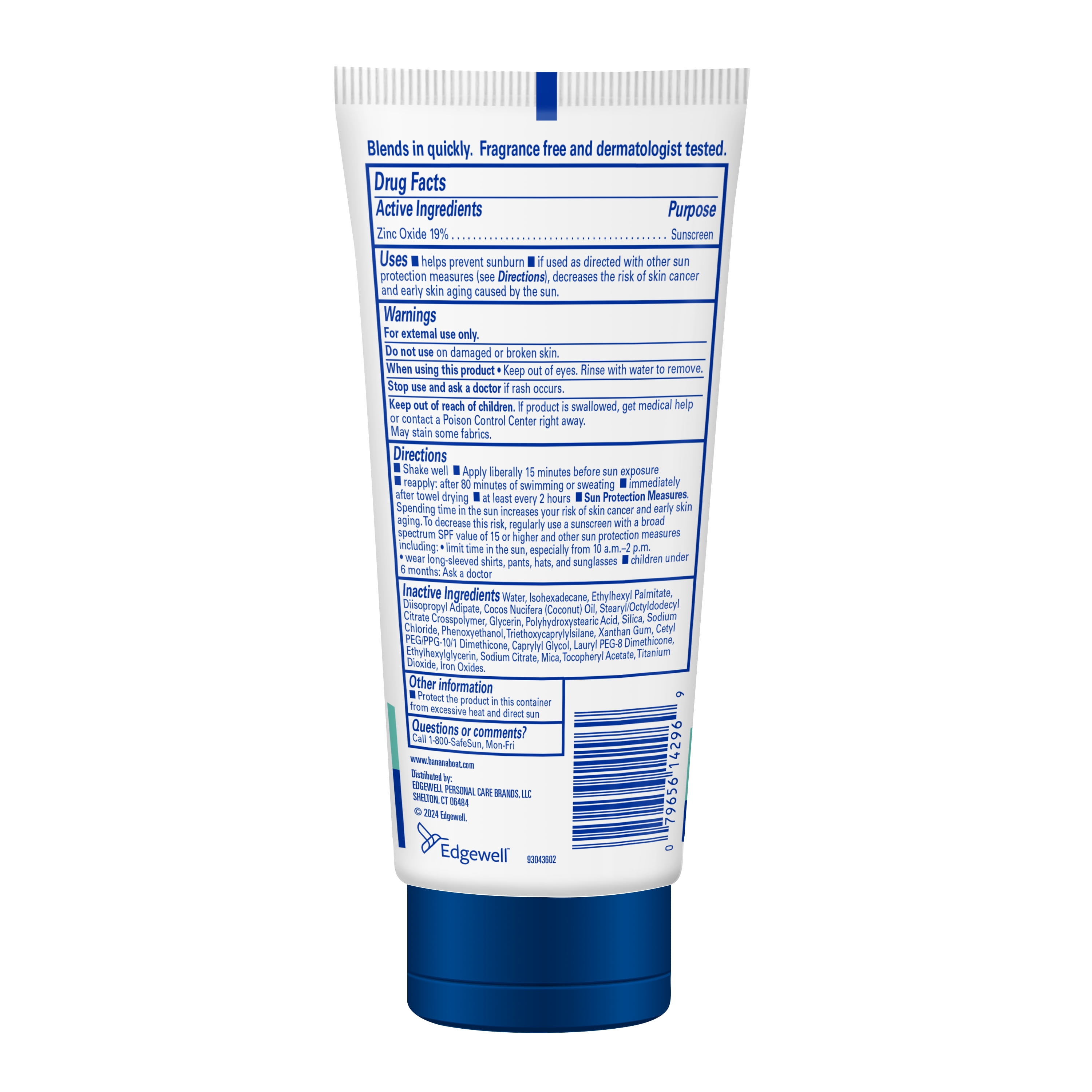 Banana Boat Mineral Sunscreen SPF 50, Broad Spectrum Sun Protection Lotion (White, 5 fl oz) 0bae1