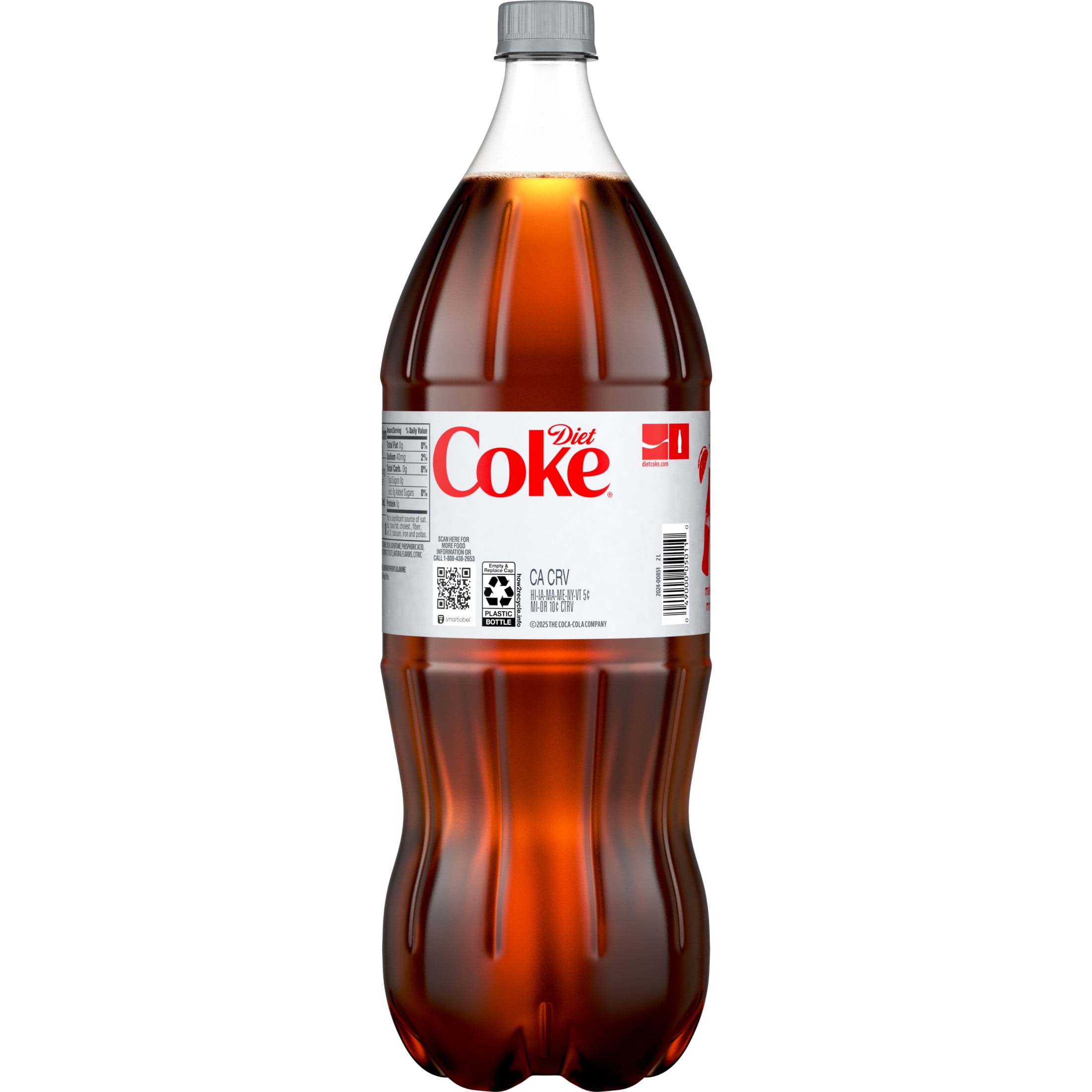 Diet Coke Carbonated Soft Drink, Zero Calorie Refreshing Soda (67.6 fl oz) h2m89