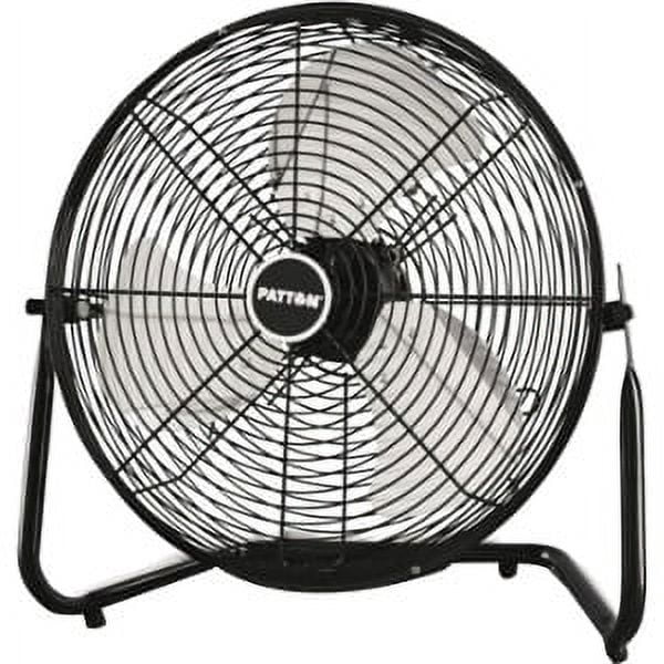 Patton 18-inch High-Velocity Floor Fan (Black, 18 in) wkzyw