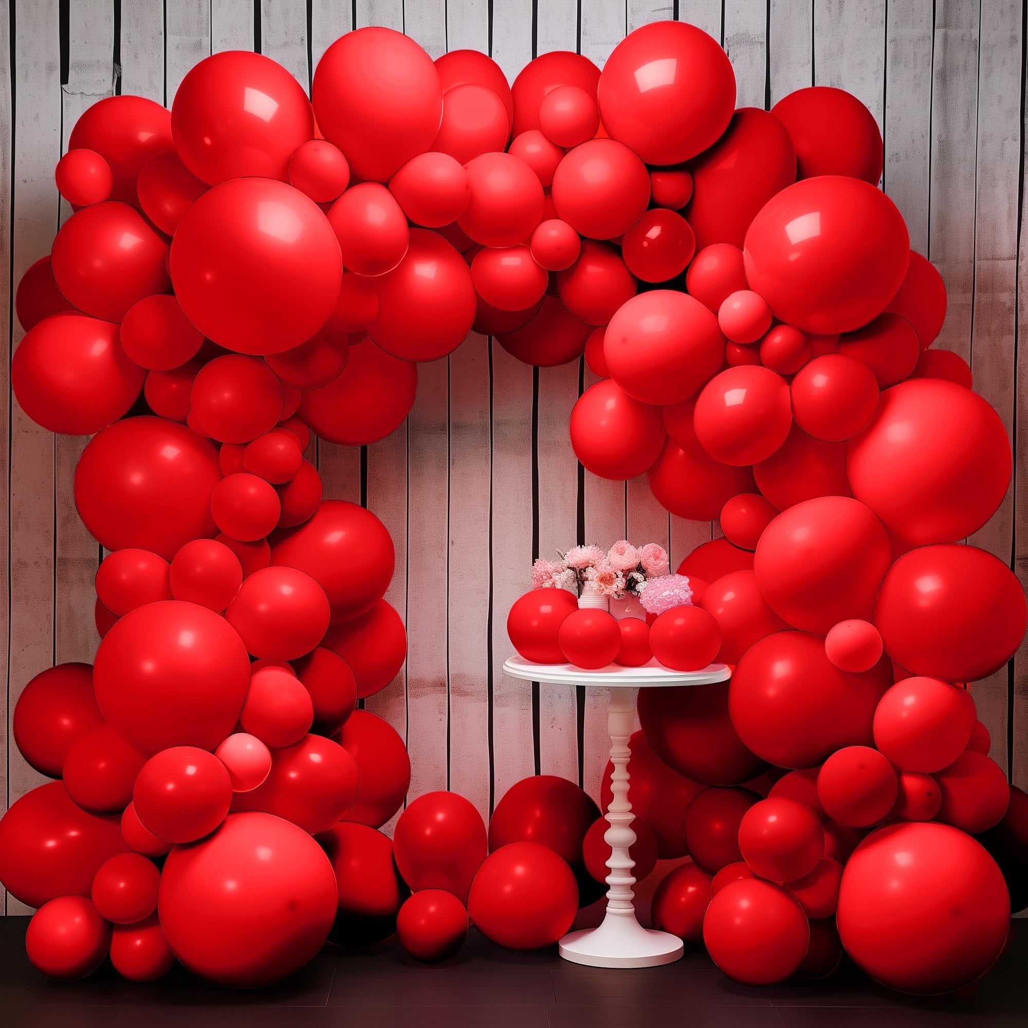KatchOn Red Latex Balloon Arch Kit, Premium Party Decorations for Birthdays and Weddings (Red, 120 Pack) ne9g0