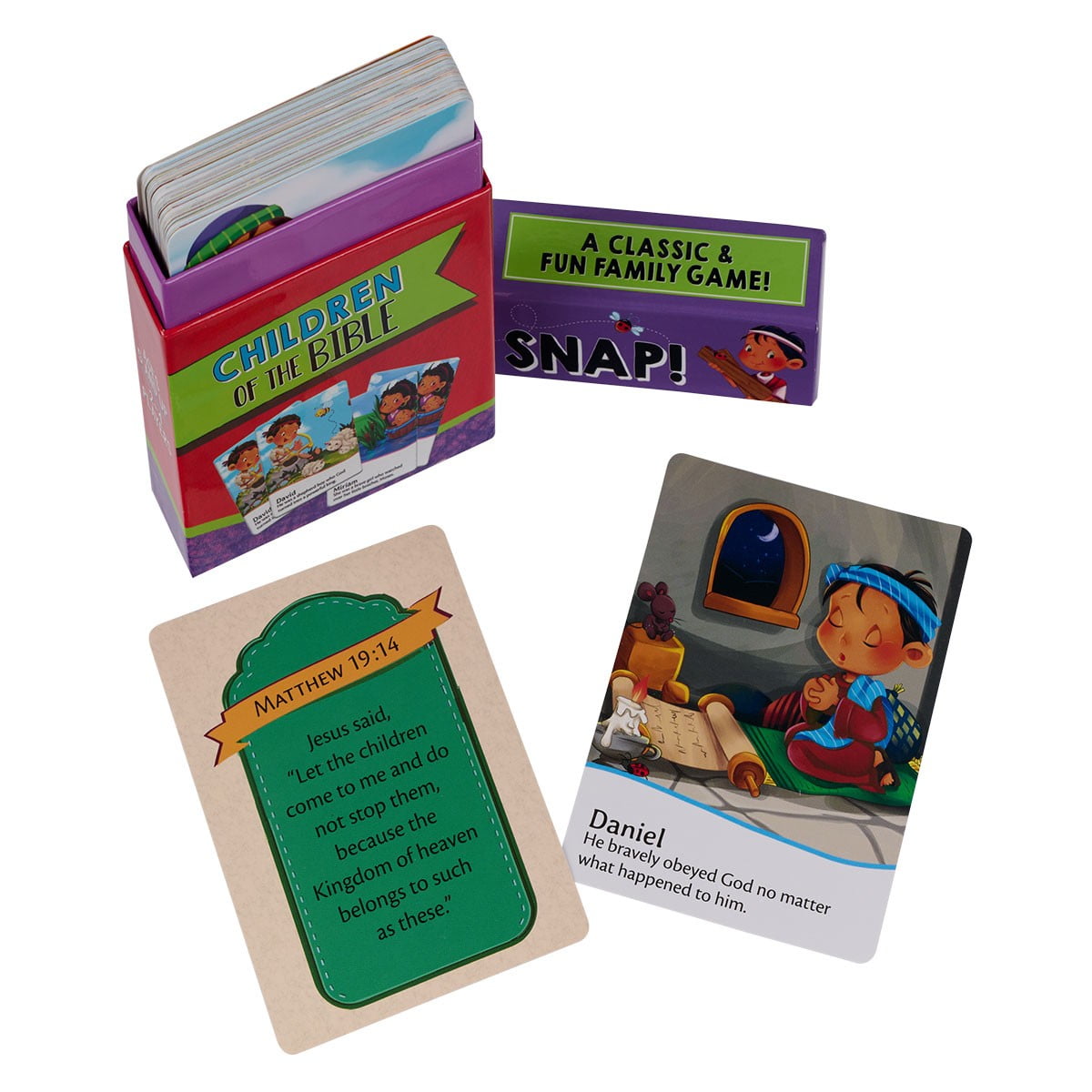 Christian Art Gifts Children of the Bible Snap Card Game (Educational Religious Activity) x7g9t