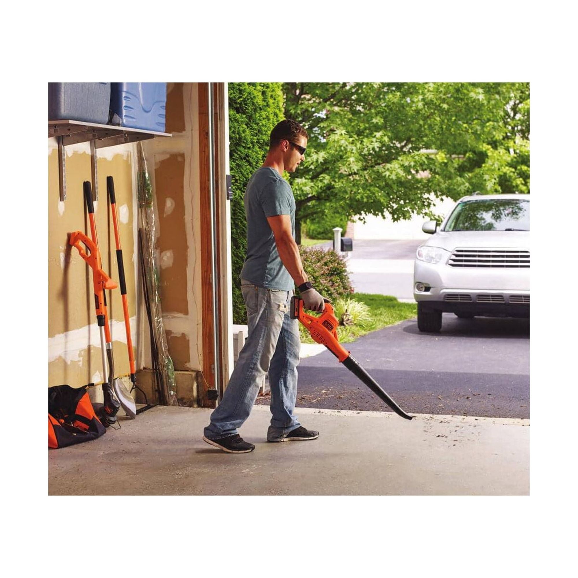 BLACK+DECKER Cordless String Trimmer and Leaf Blower Combo Kit (Black, 20V System) zlbnc