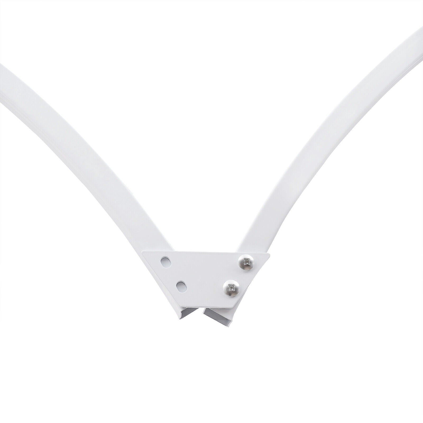 Miumaeov Heart-Shaped Metal Arch Stand for Wedding and Party Backdrop Decoration (White, 8.7 ft x 7.7 ft) ha2nl