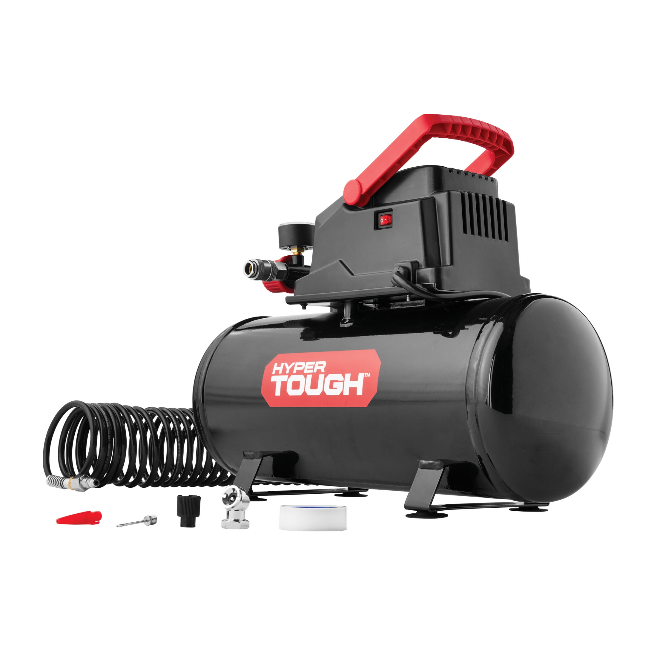 Hyper Tough Portable Air Compressor (Black, 3 gal) bth5c