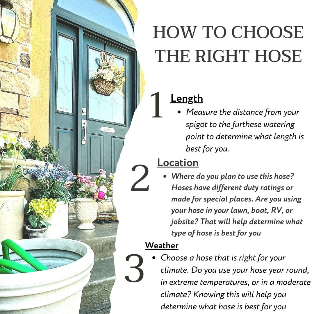 Expert Gardener Light Duty Garden Hose (Green, 5/8 in x 50 ft) vp501