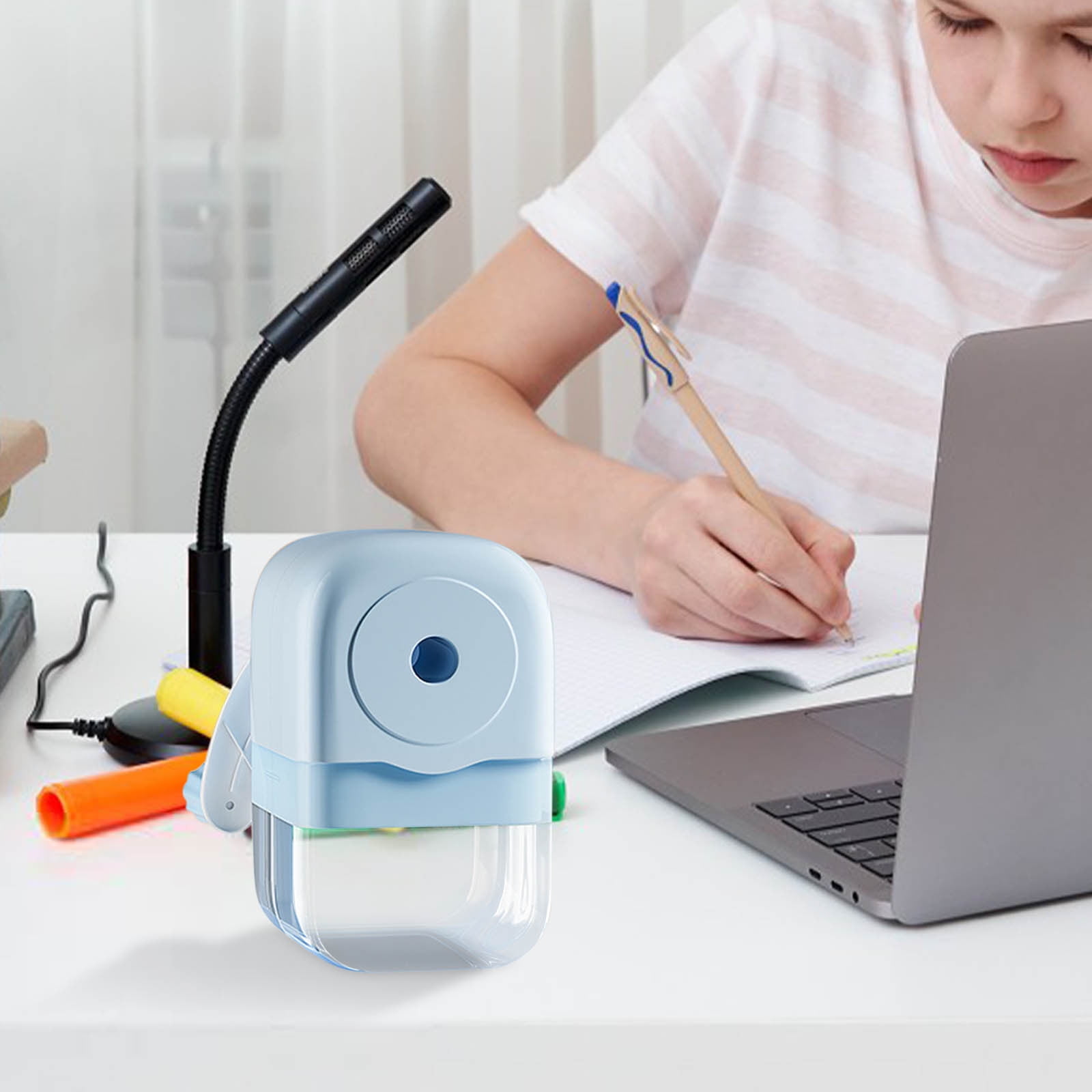 Hometravel Manual Hand Crank Pencil Sharpener for Office and Art (Blue, 1 Pack) 0jdx4