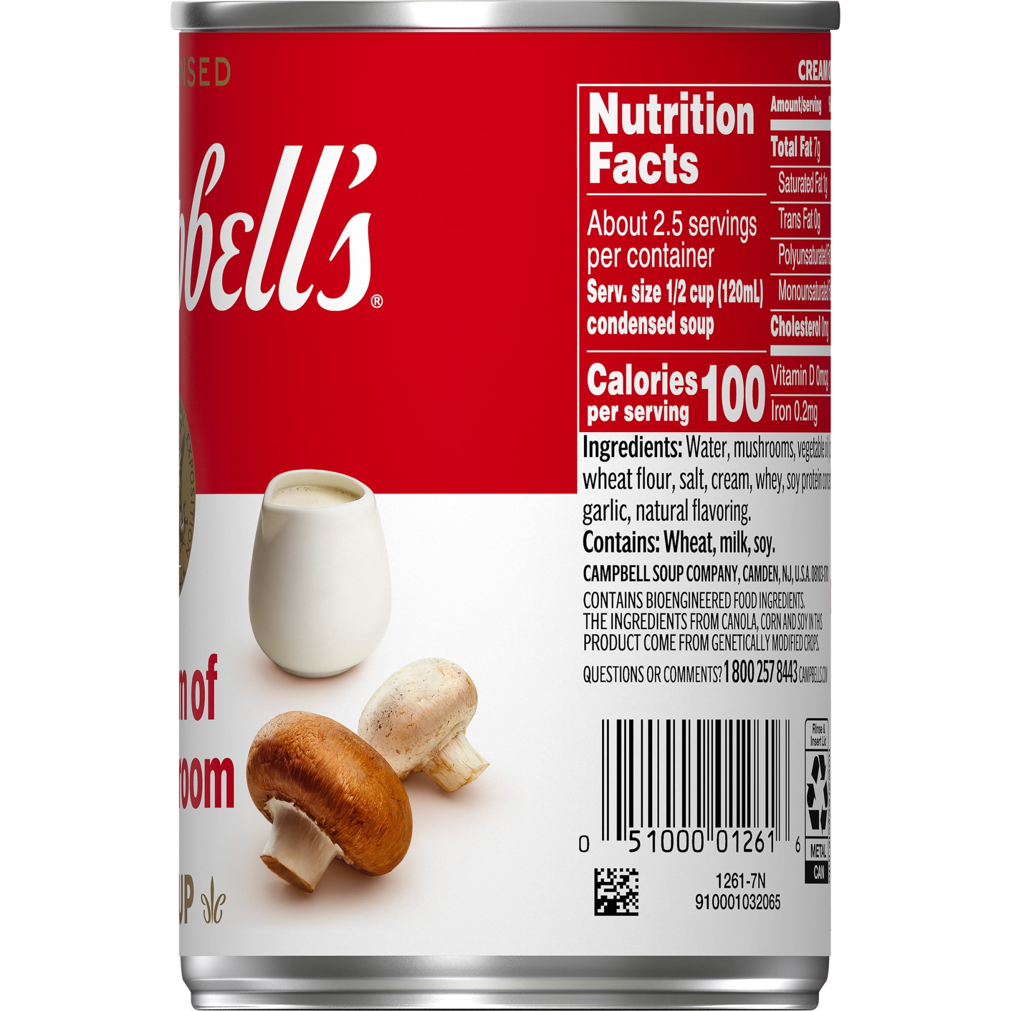 Campbell's Condensed Cream of Mushroom Soup (10.5 oz) 214rm