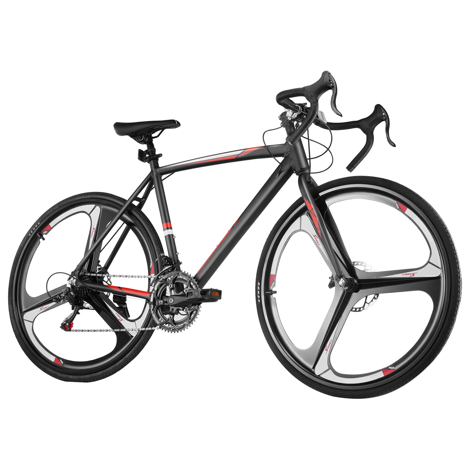 KFFKFF Road Bike, 14-Speed Aluminum Frame Urban Commuter Bicycle with Carbon Steel Fork (700C x 28C) rp5ru