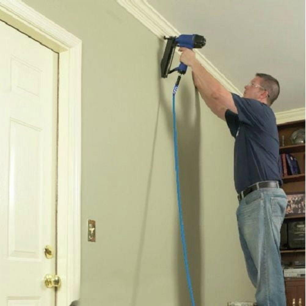 Campbell Hausfeld Heavy-Duty PVC Air Hose with Bend Restrictors (Blue, 3/8 in x 50 ft) 3eobr