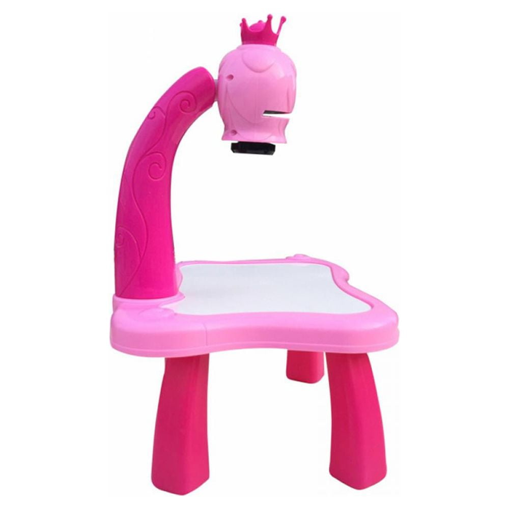 Miyanuby Magnetic Drawing Board Projector Set for Kids (Pink, 9.8 in x 8.3 in) bo89k