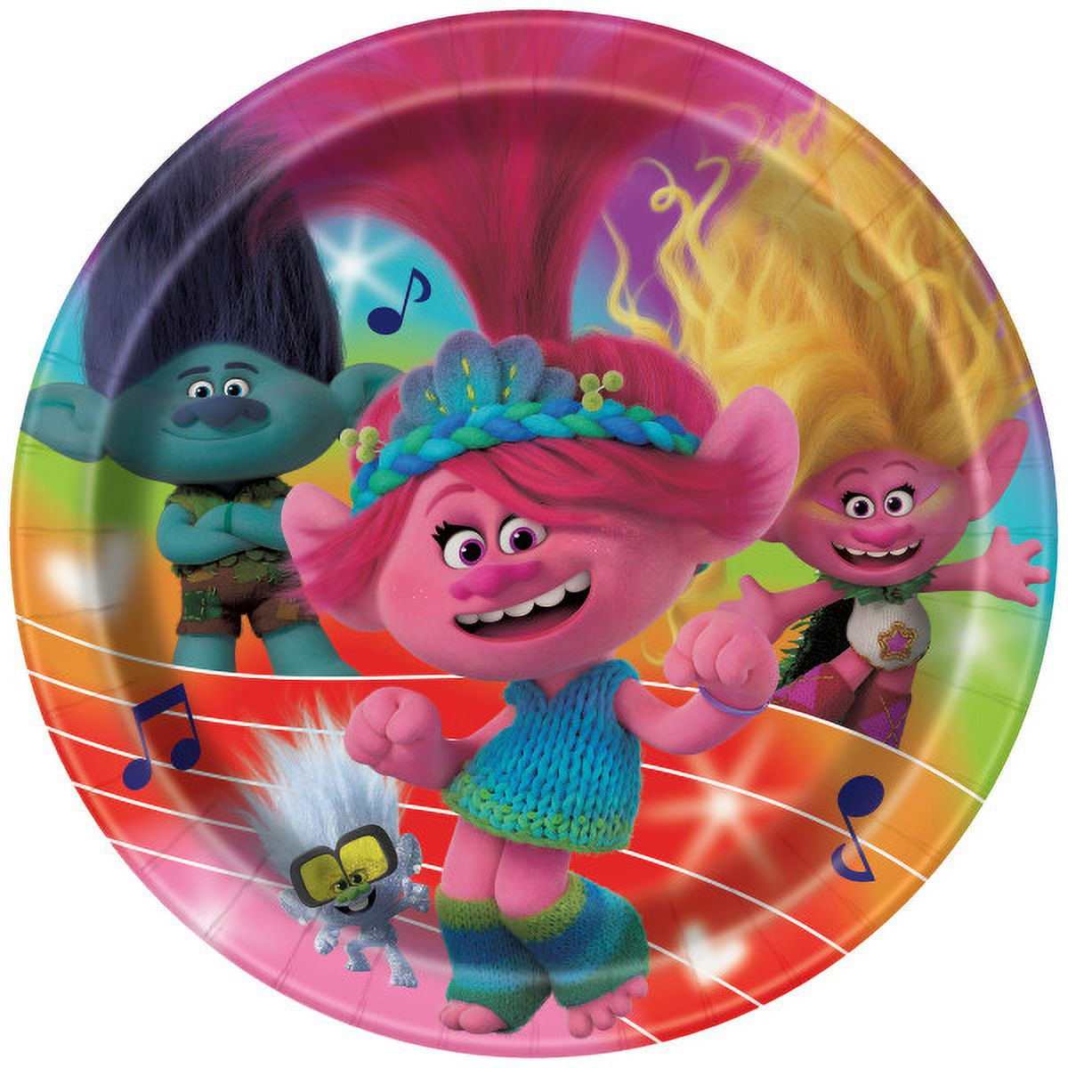Unique Trolls Birthday Party Supply Set (Multicolor, 24 Count) dq5nx