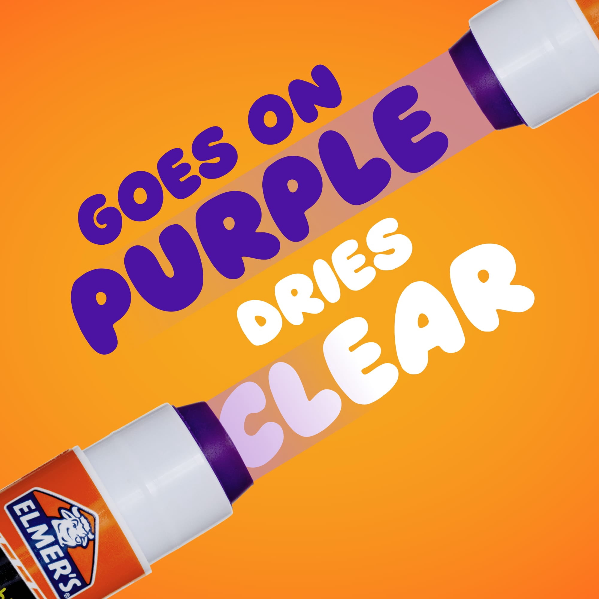 Elmer's Disappearing Purple School Glue Sticks, Washable Adhesive for Crafts and Projects (Purple, 30 Count, 0.24 oz per stick) fkvao