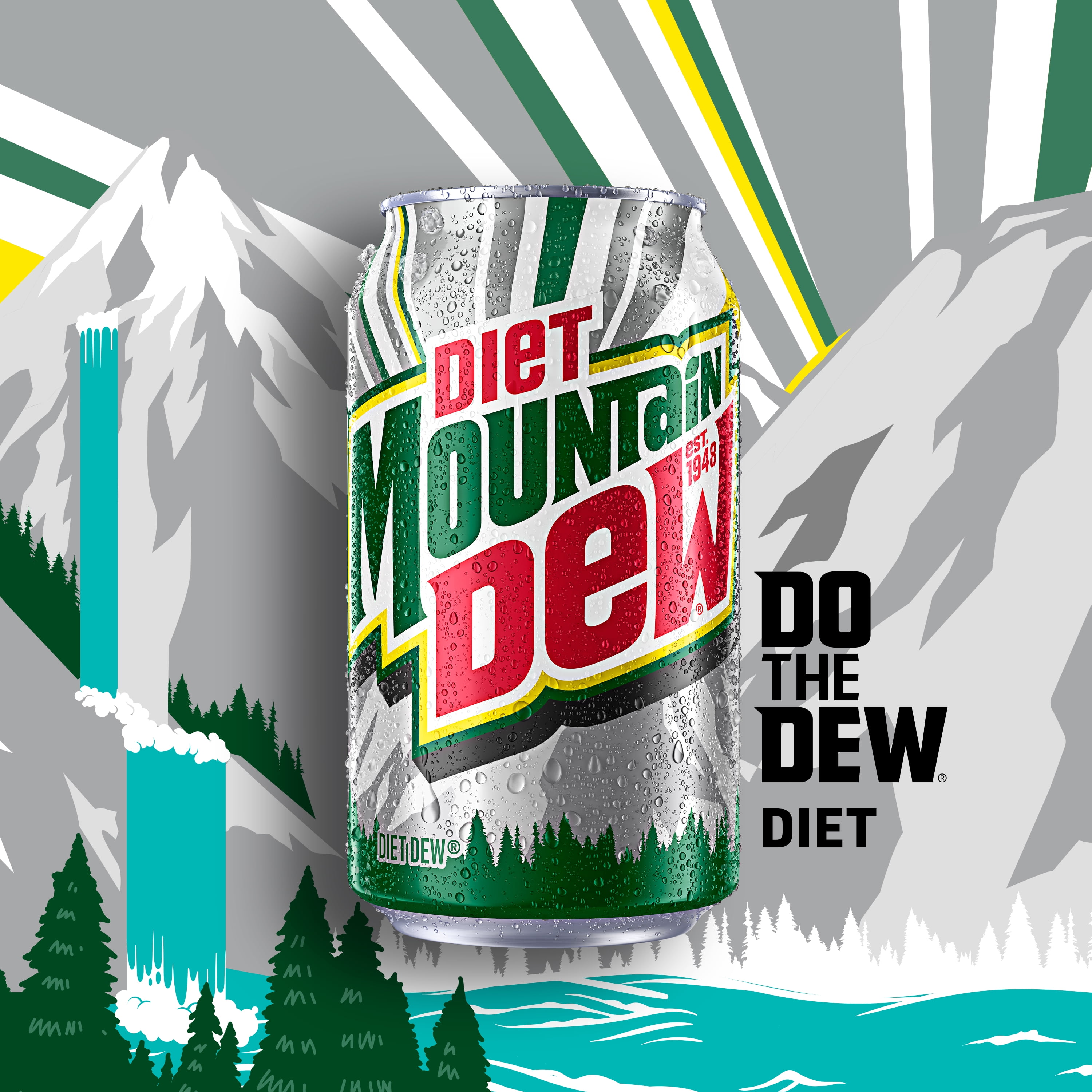 Mountain Dew Diet Citrus Soda Pop (12 fl oz, 12 Pack) rfbu9