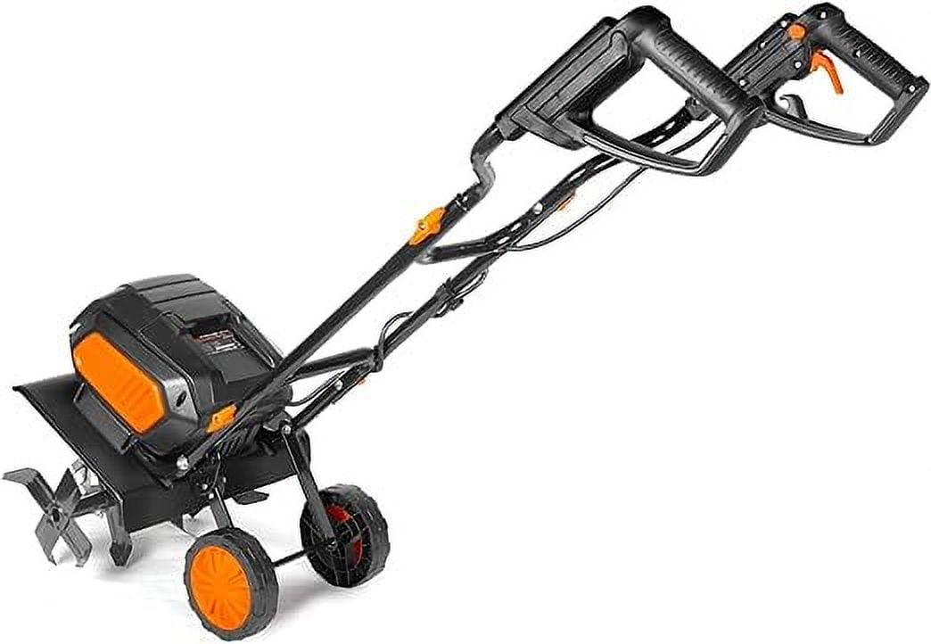 WEN 20V Max Cordless Electric Tiller (14-Inch, Brushless Motor, Includes 2 Batteries) 88mjm